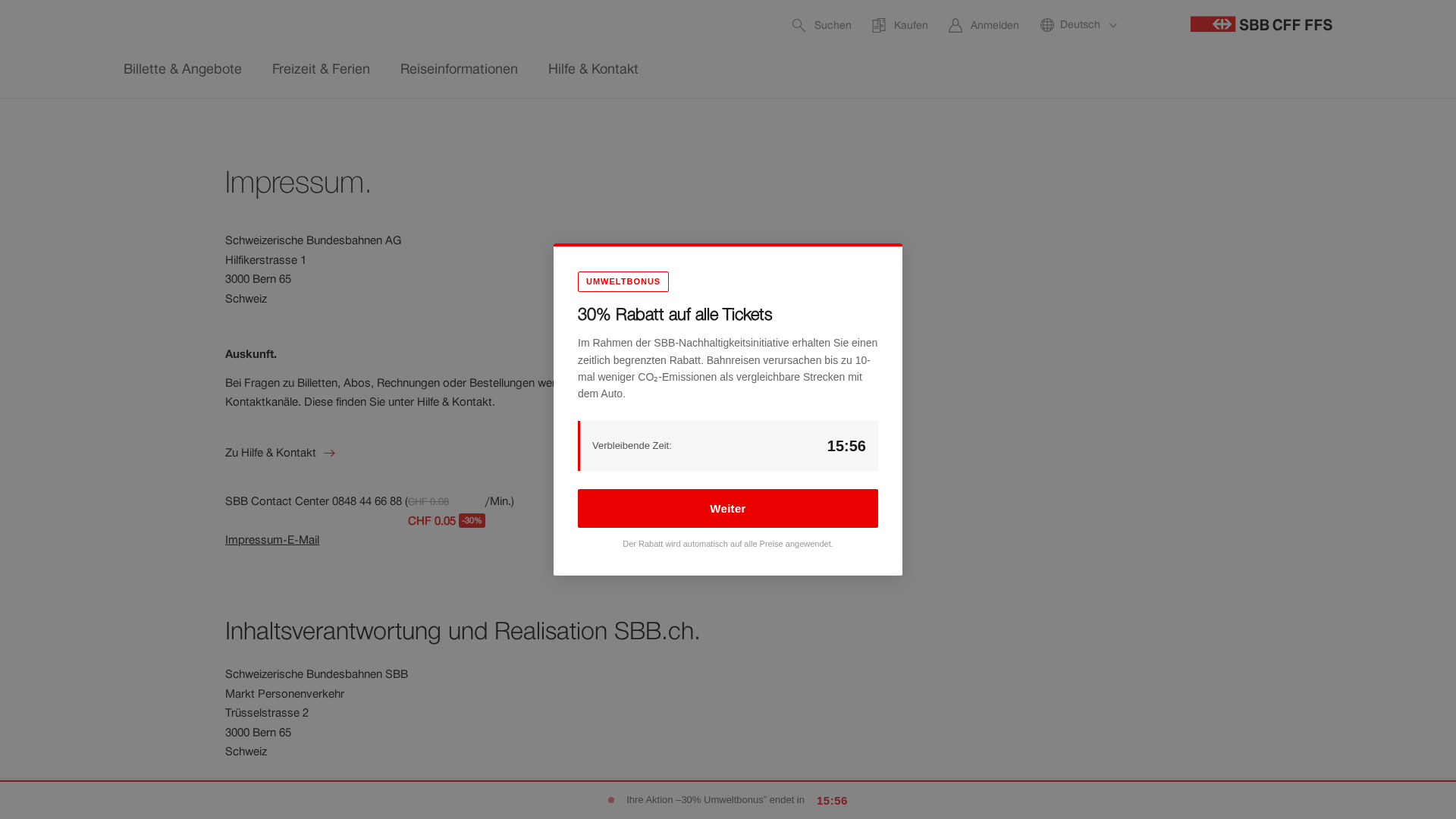 Screenshot of sbbswiss.org