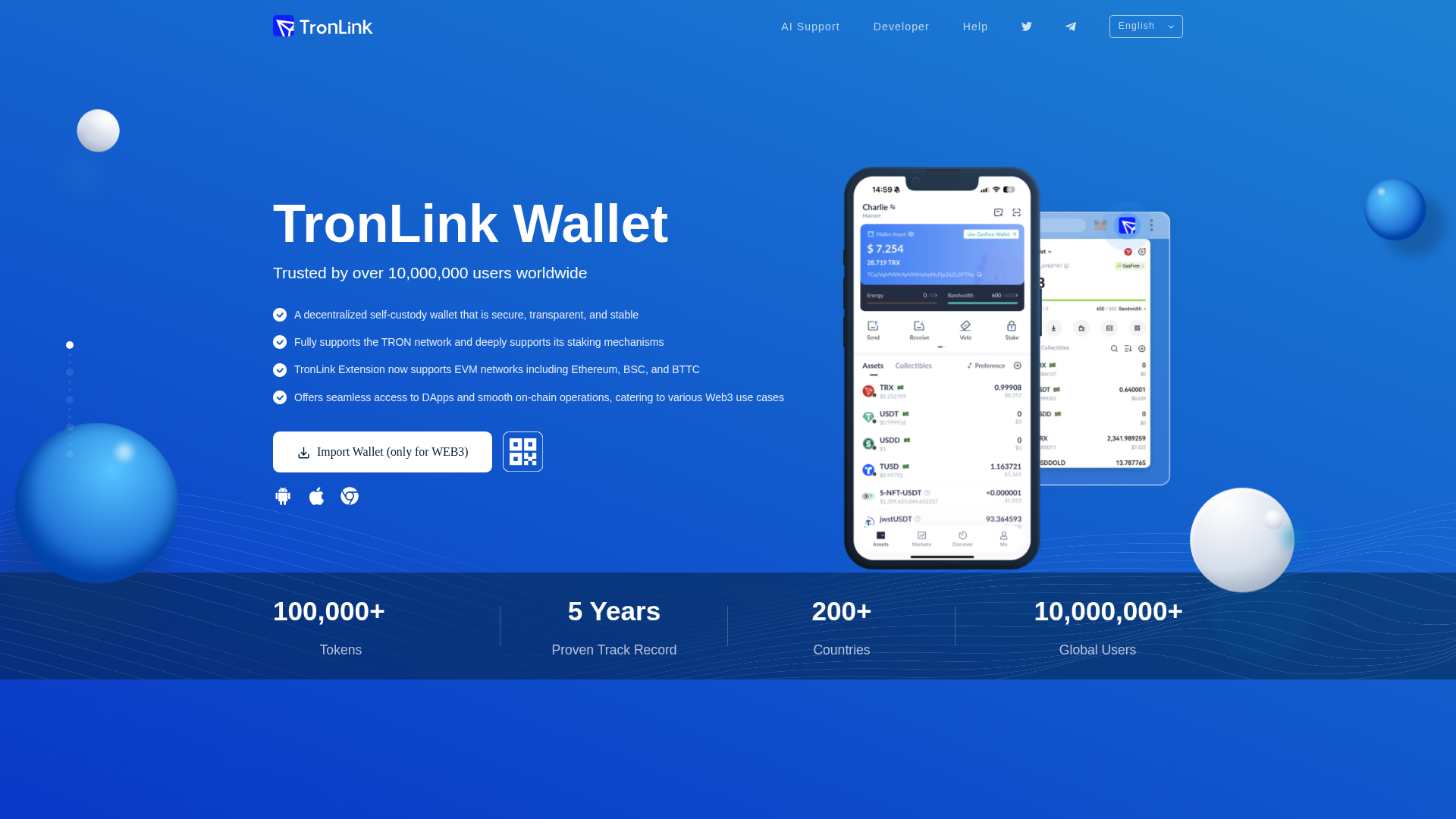 Screenshot of import.tronilnk.ink