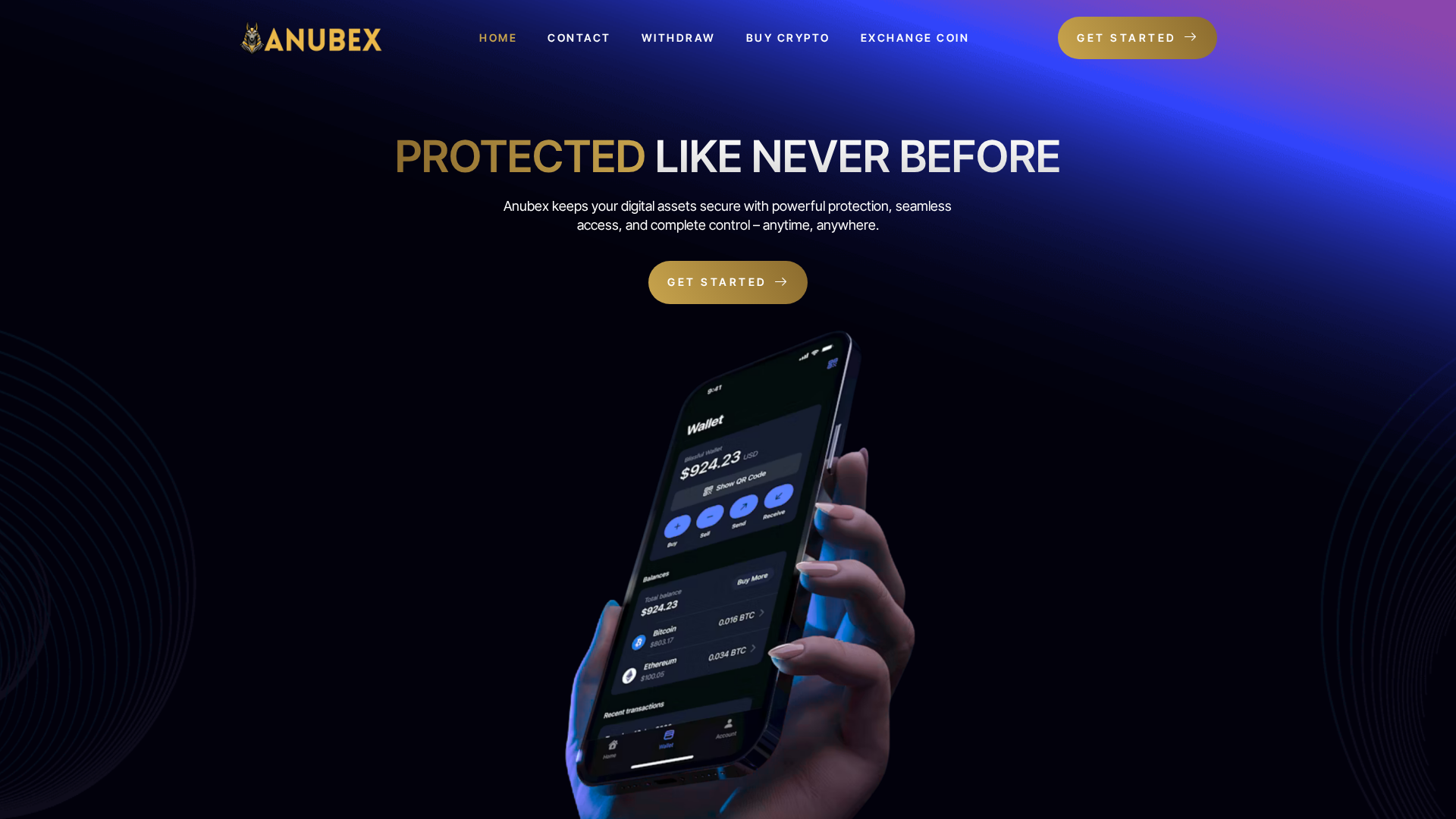 Screenshot of anubex.net