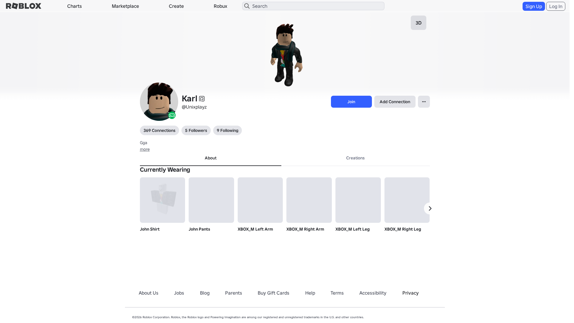 Screenshot of www.roblox.com.ml