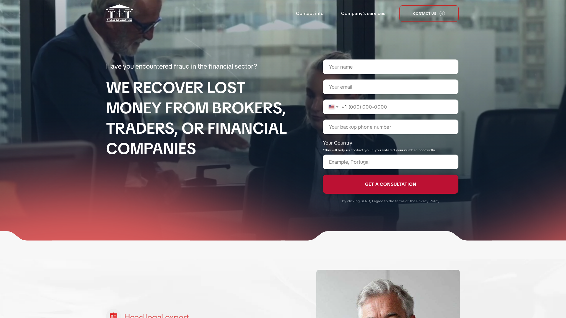 Screenshot of legal-andlaw.com