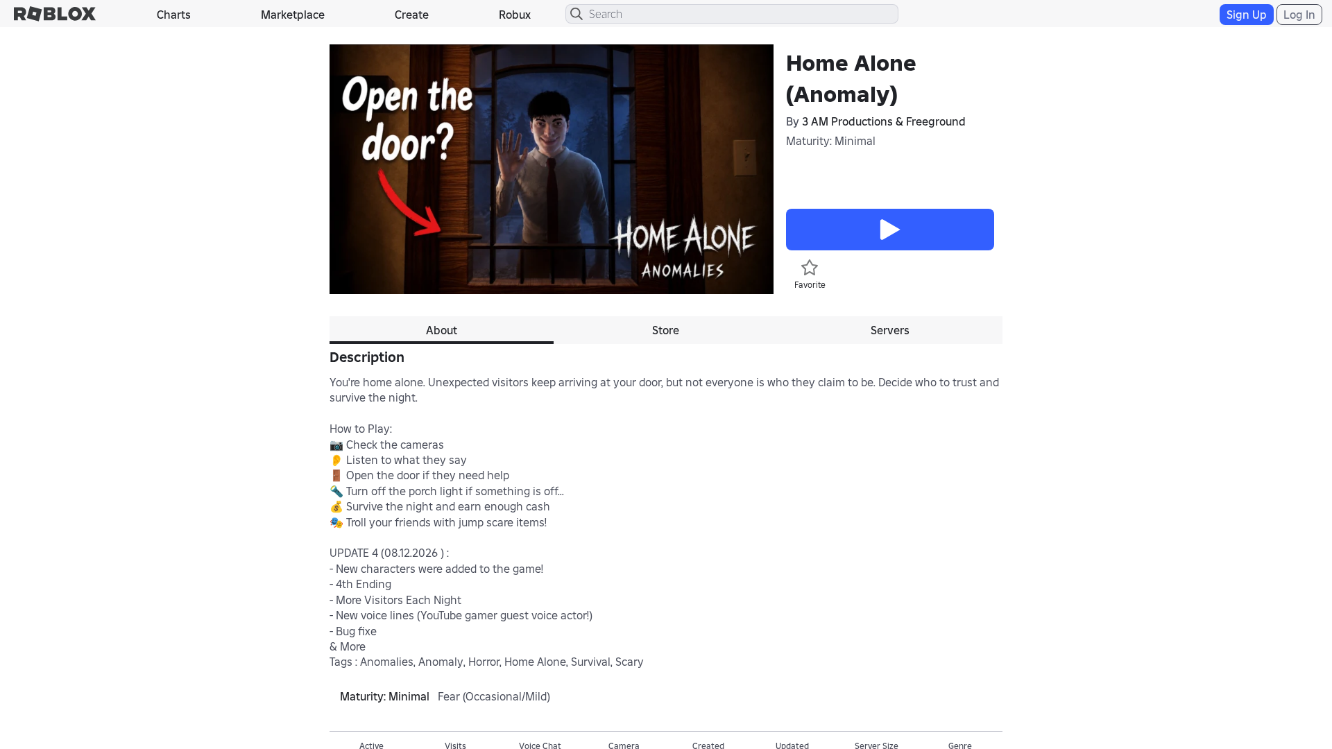 Screenshot of www.roblox.com.pt