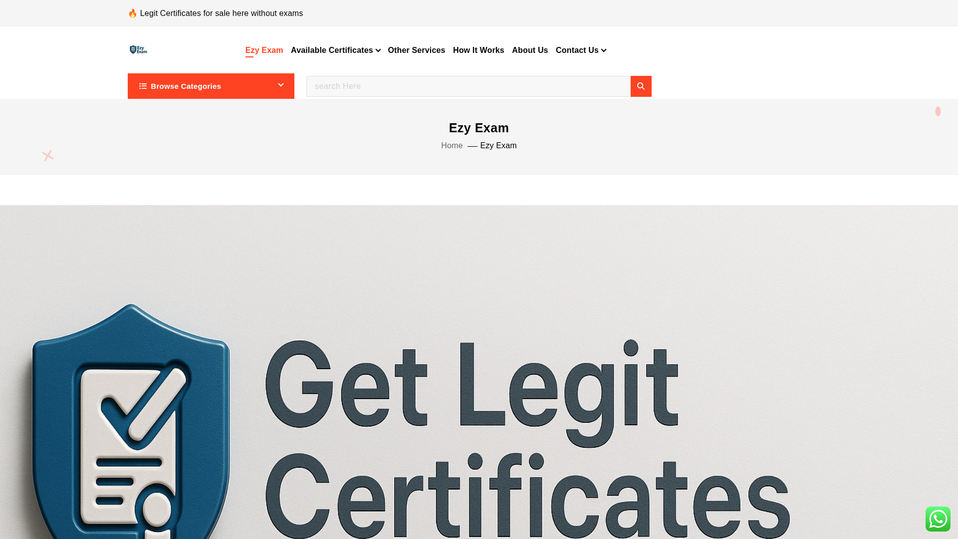 Screenshot of buycertificatesonline.net