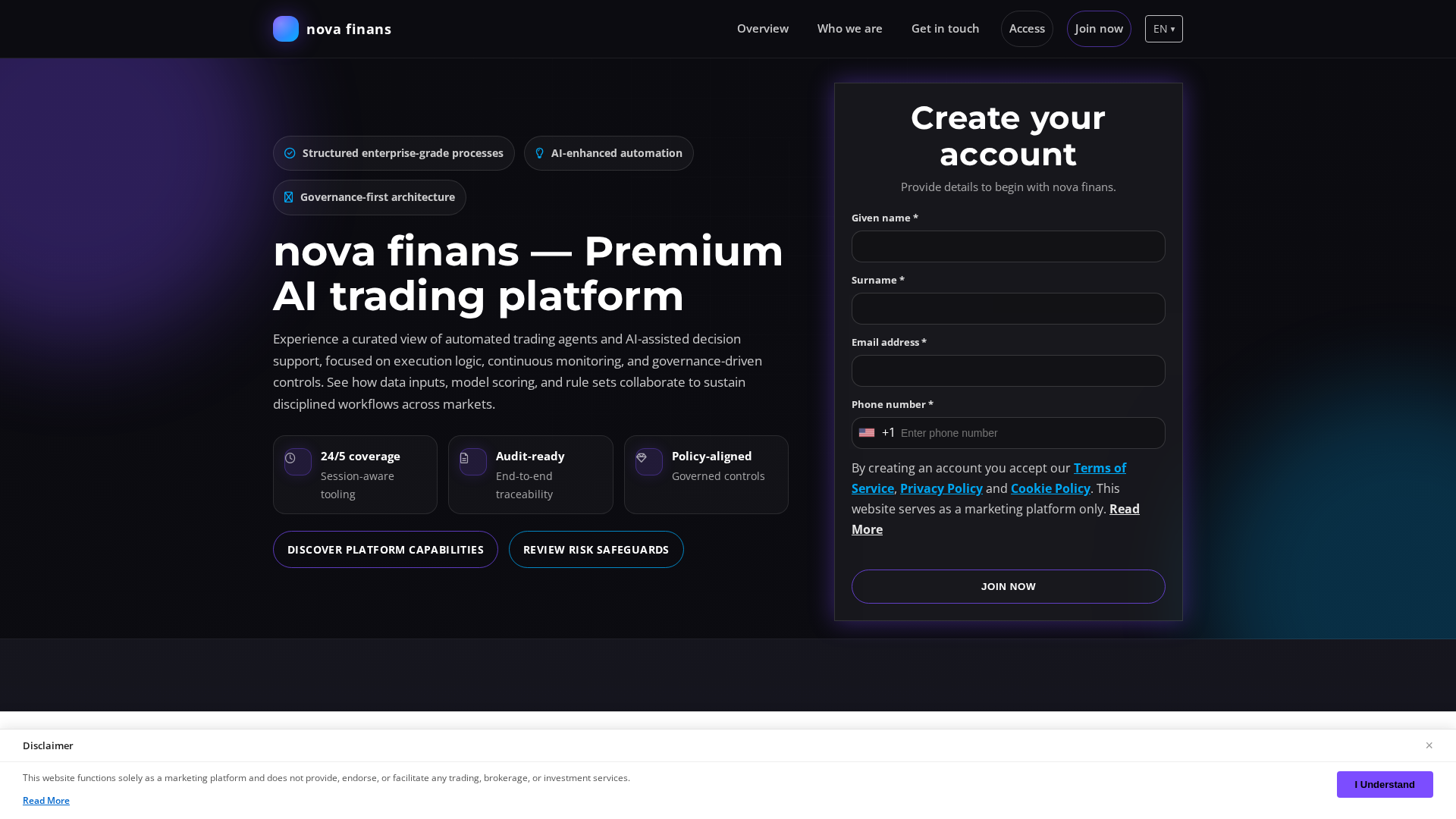 Screenshot of novafinans.digital