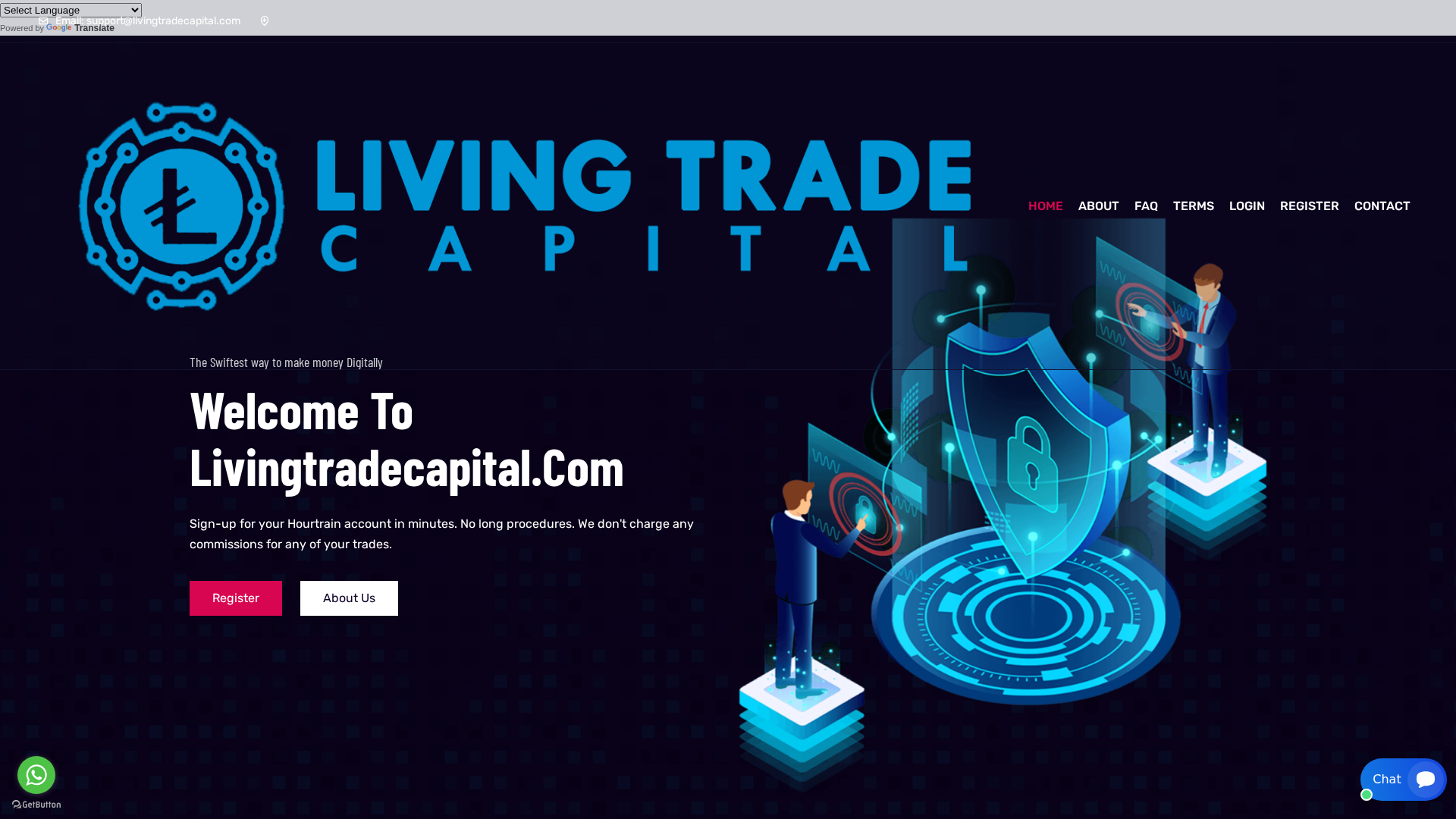 Screenshot of livingtradecapital.com