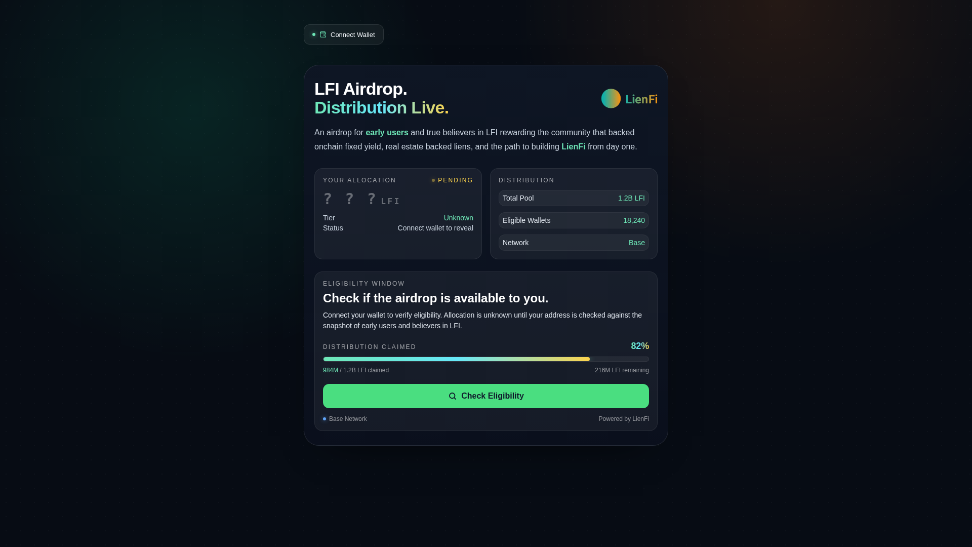 Screenshot of event-lienfi.live