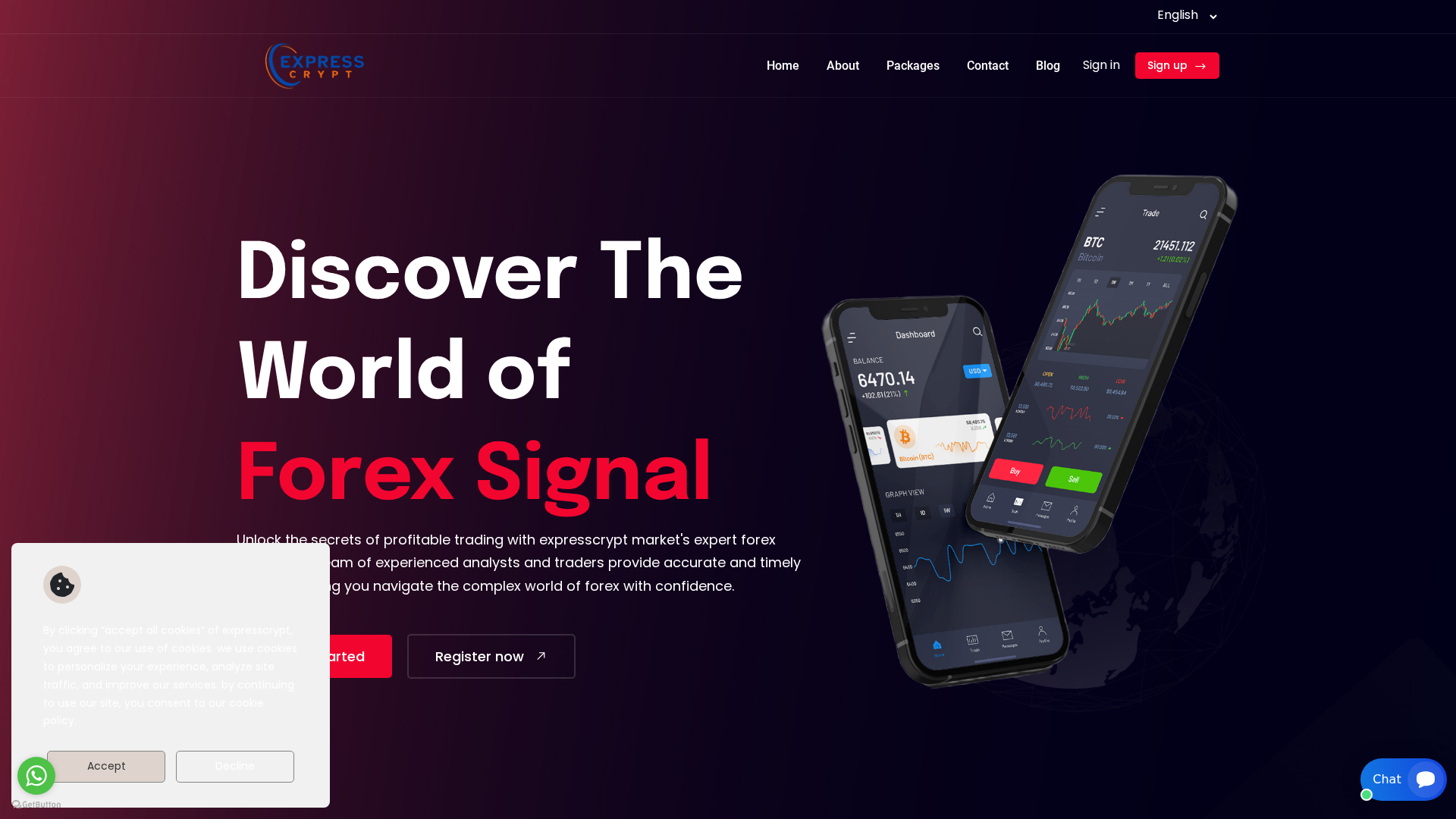Screenshot of expresscrypt.net