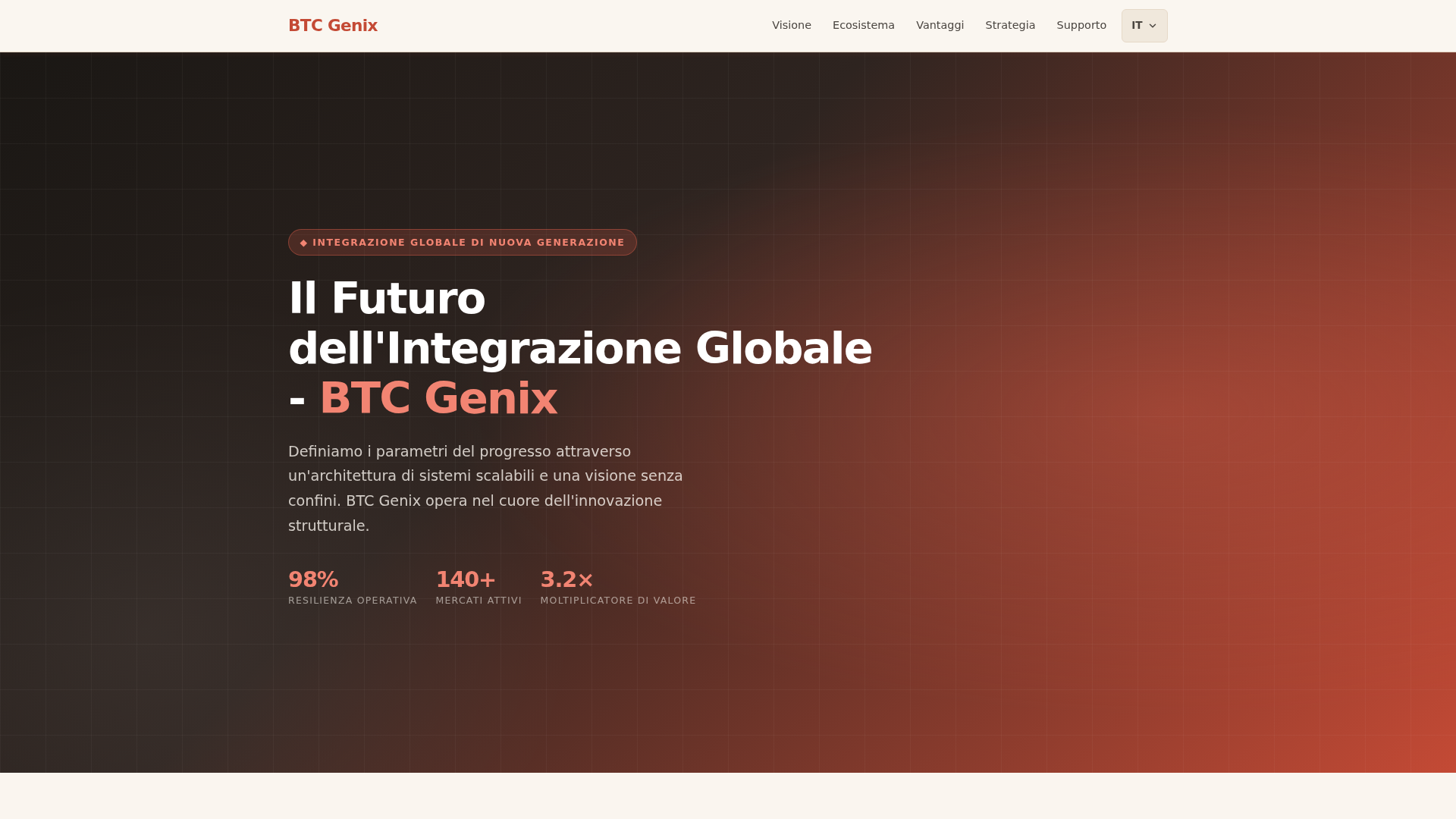 Screenshot of btcgenix.com