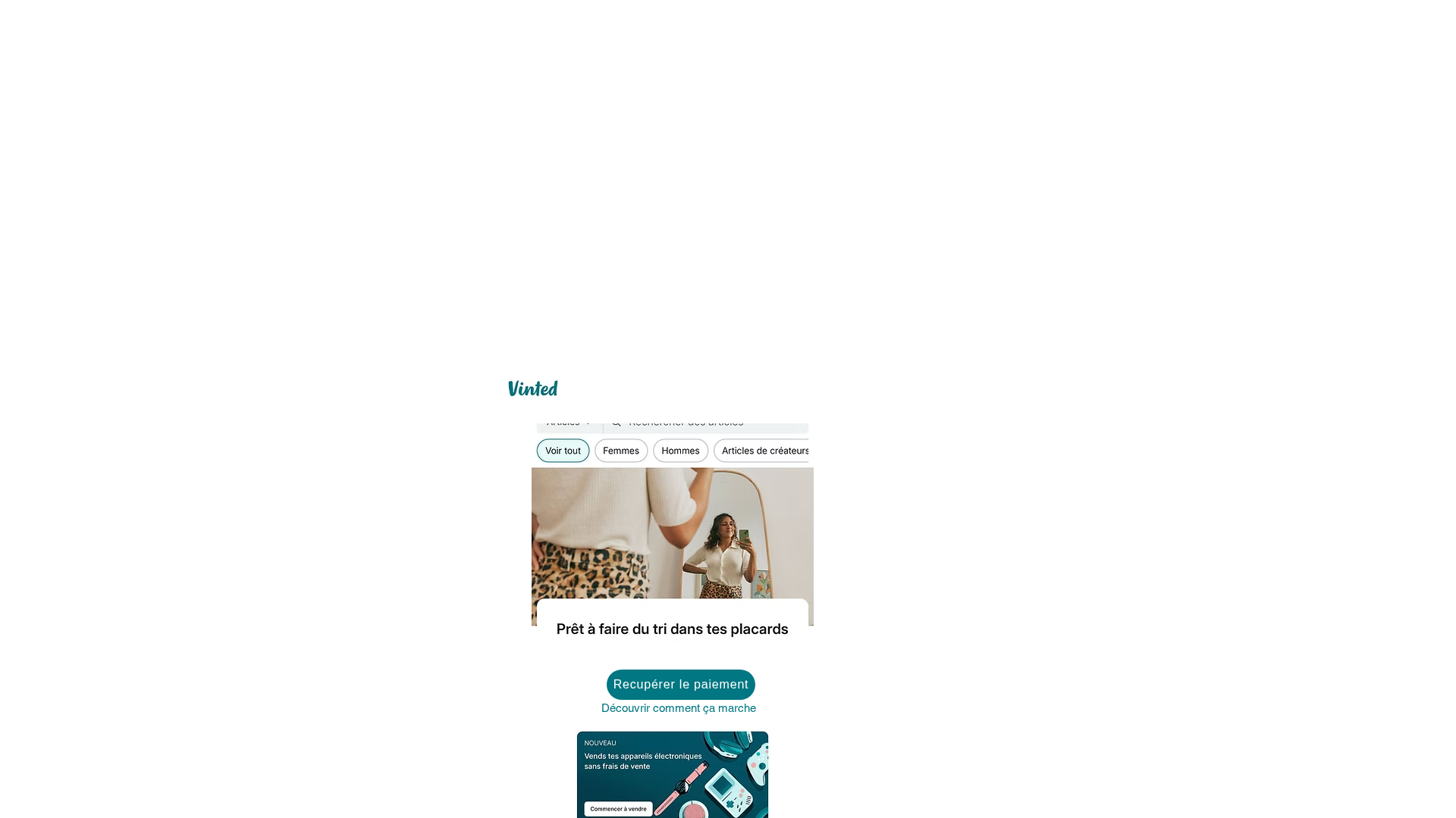 Screenshot of vinted-france.online