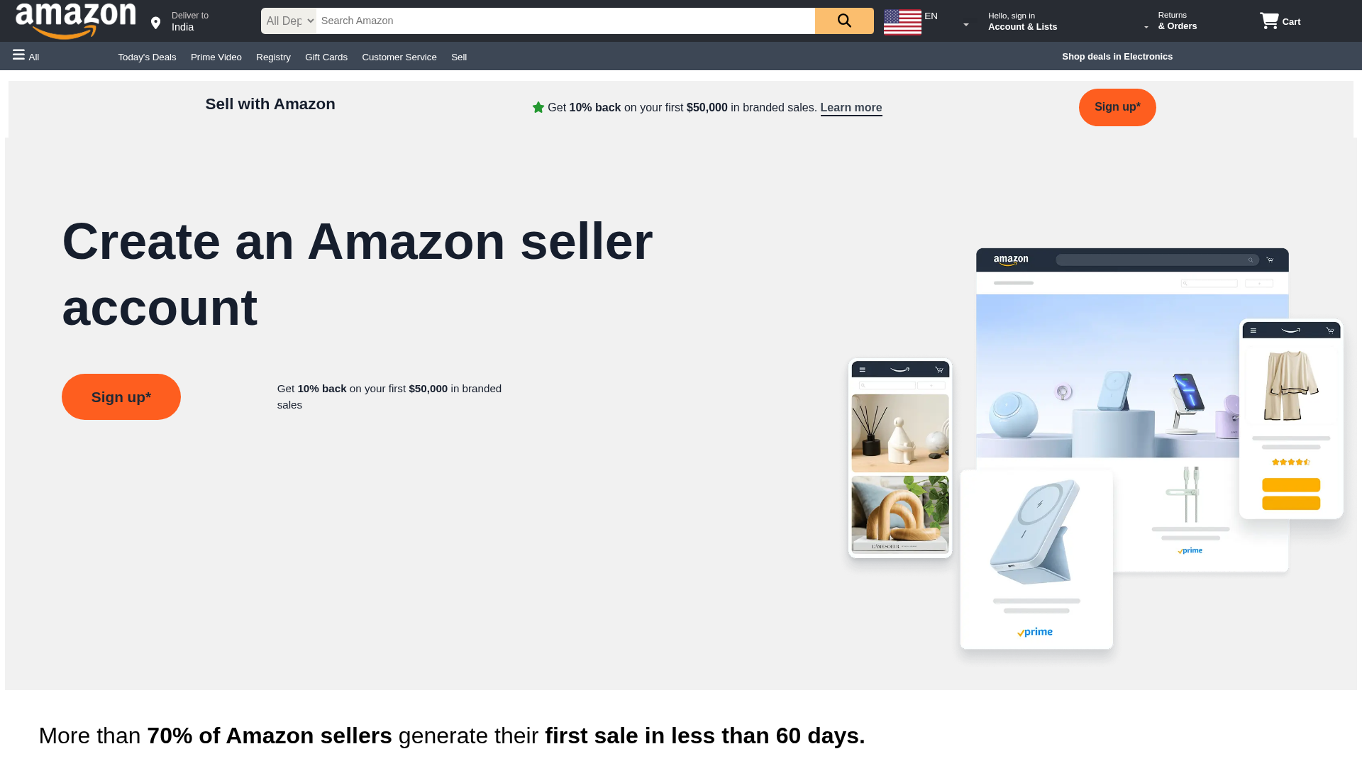 Screenshot of amazon-ashen-five.vercel.app