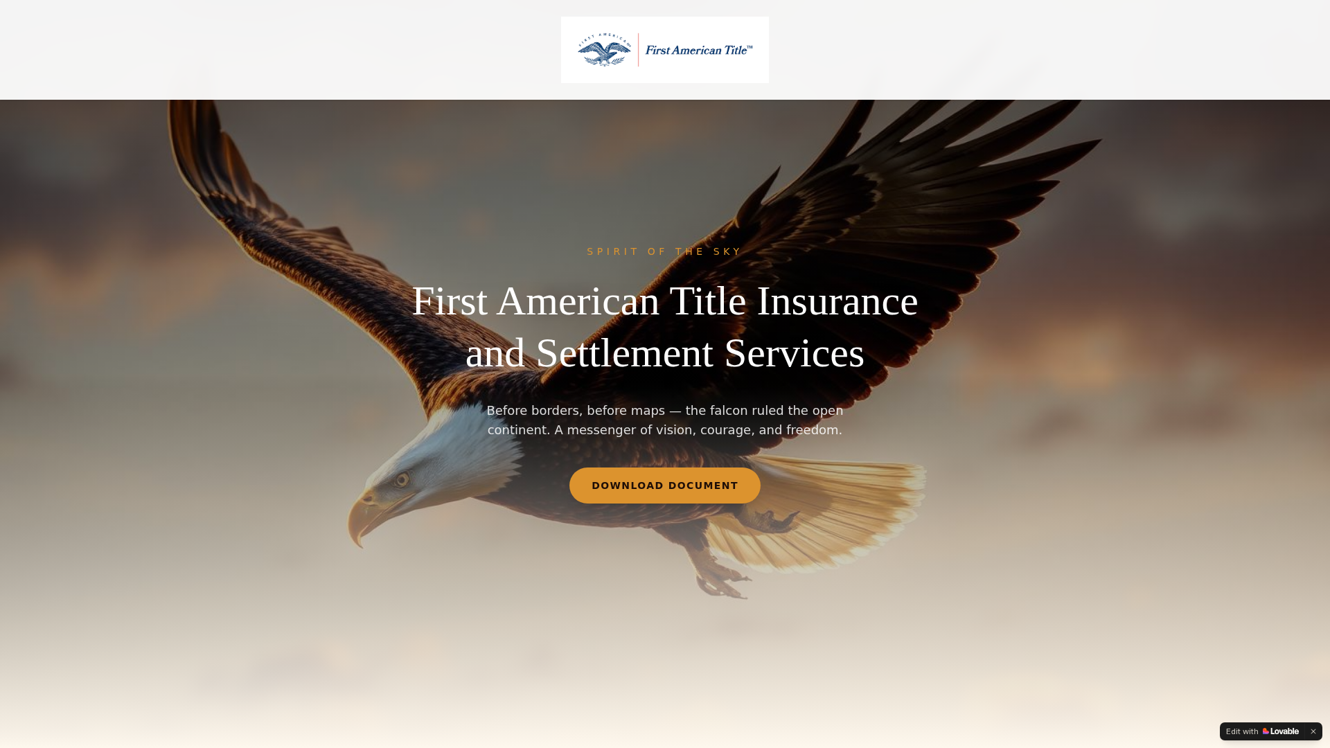 Screenshot of eagle-scribe.lovable.app