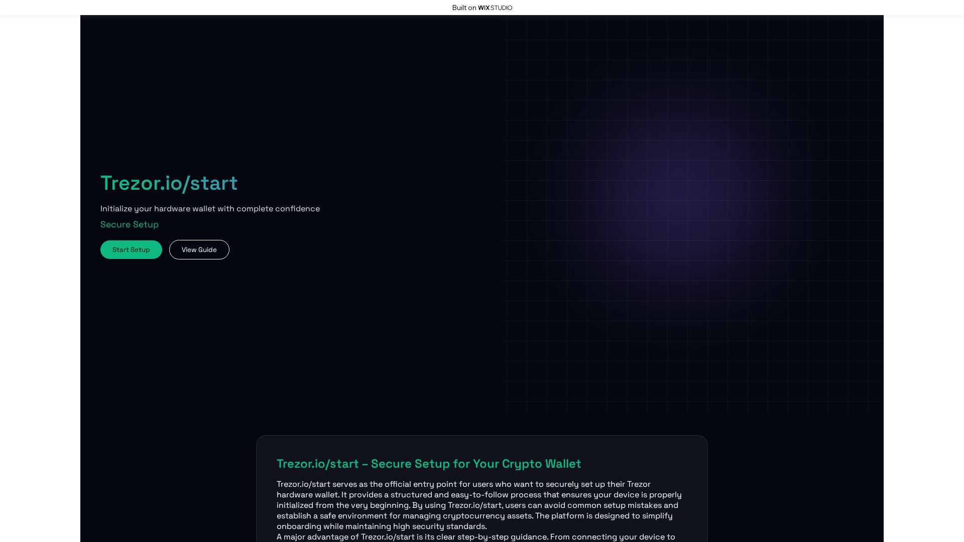Screenshot of beginstart-en.wixstudio.com