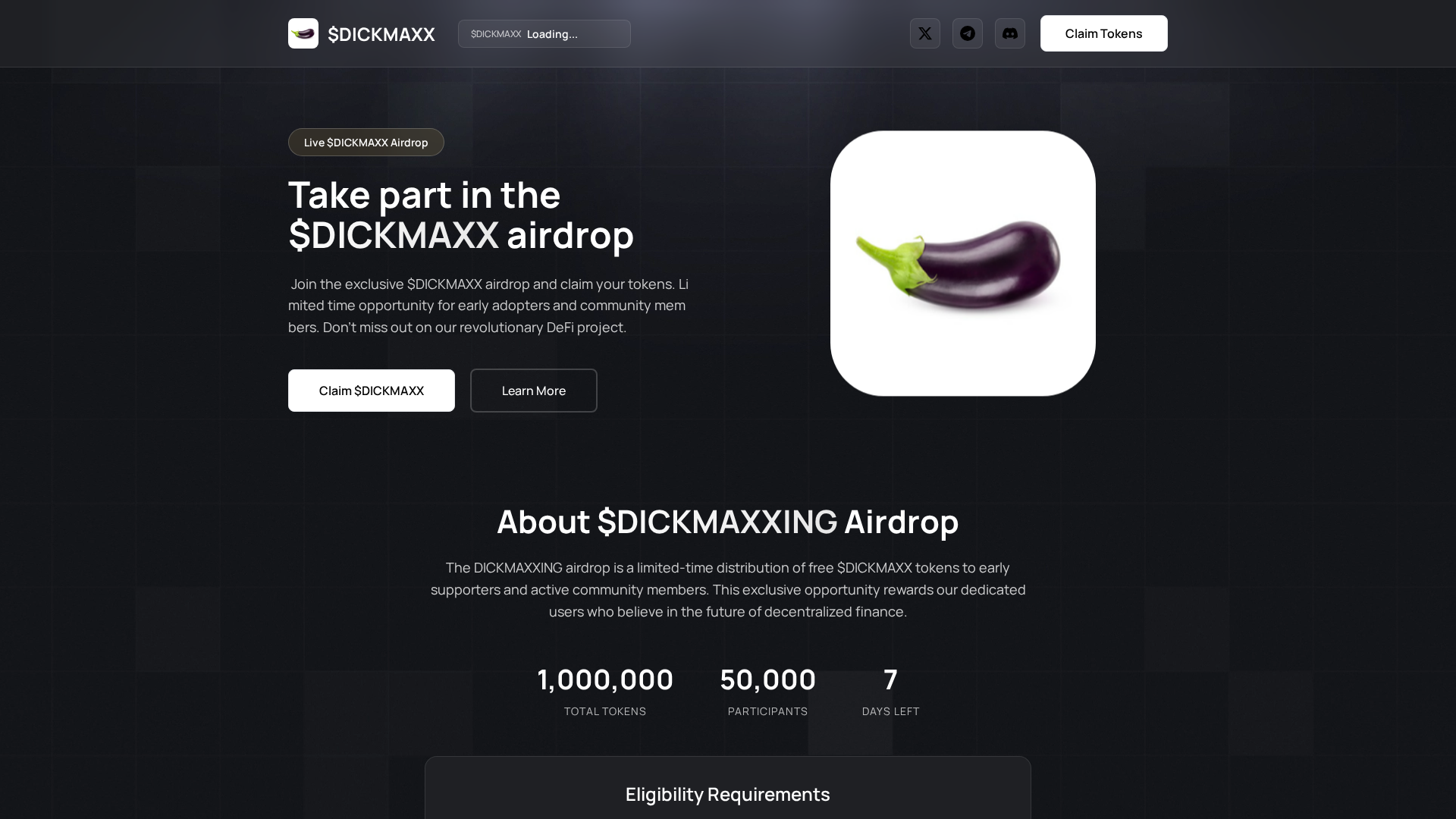 Screenshot of claim-dick.pages.dev