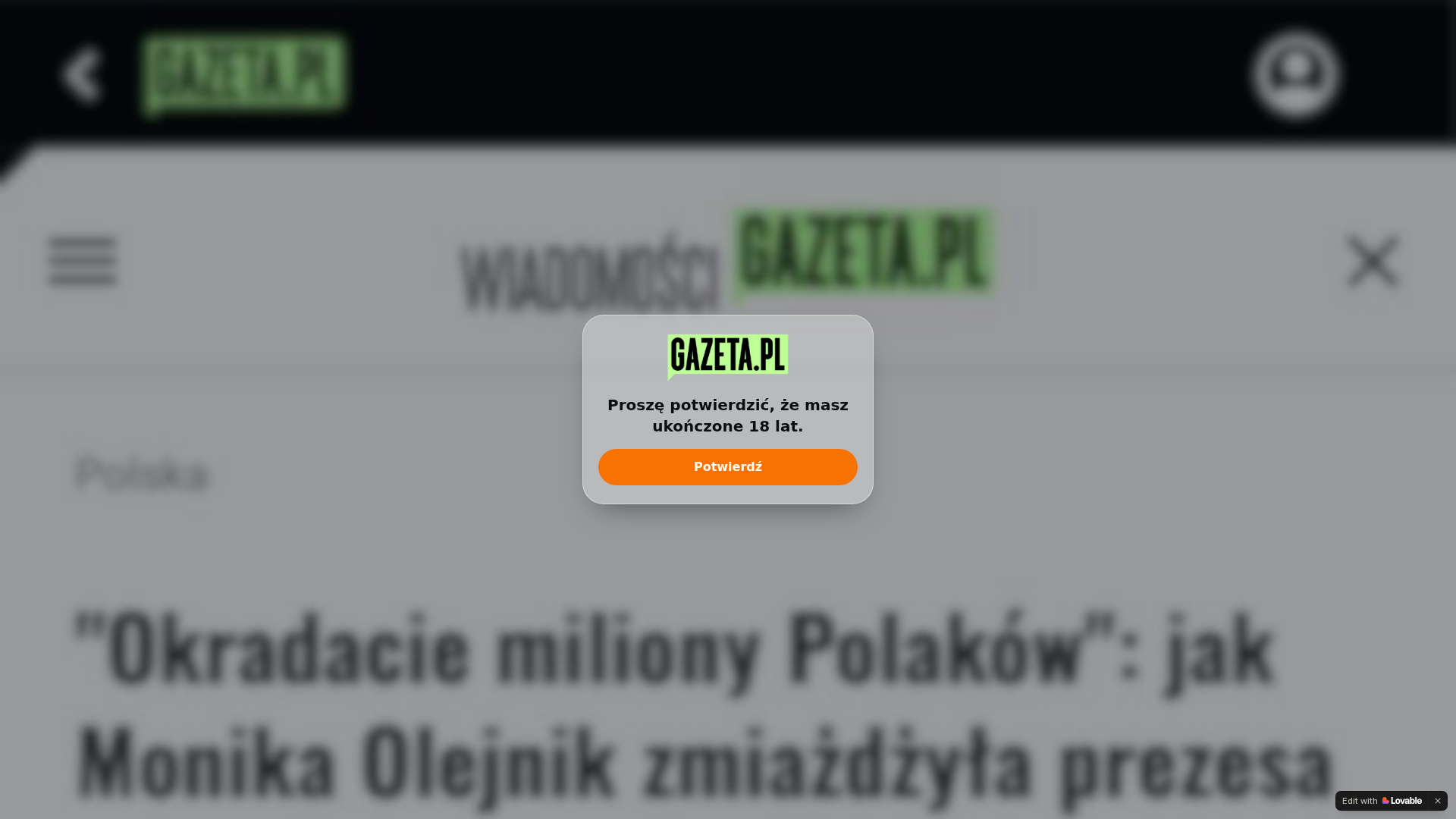 Screenshot of poltrghb.lovable.app