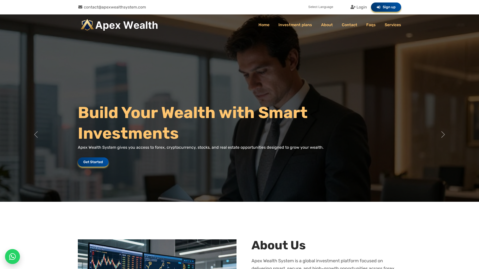 Screenshot of apexwealthsystem.com
