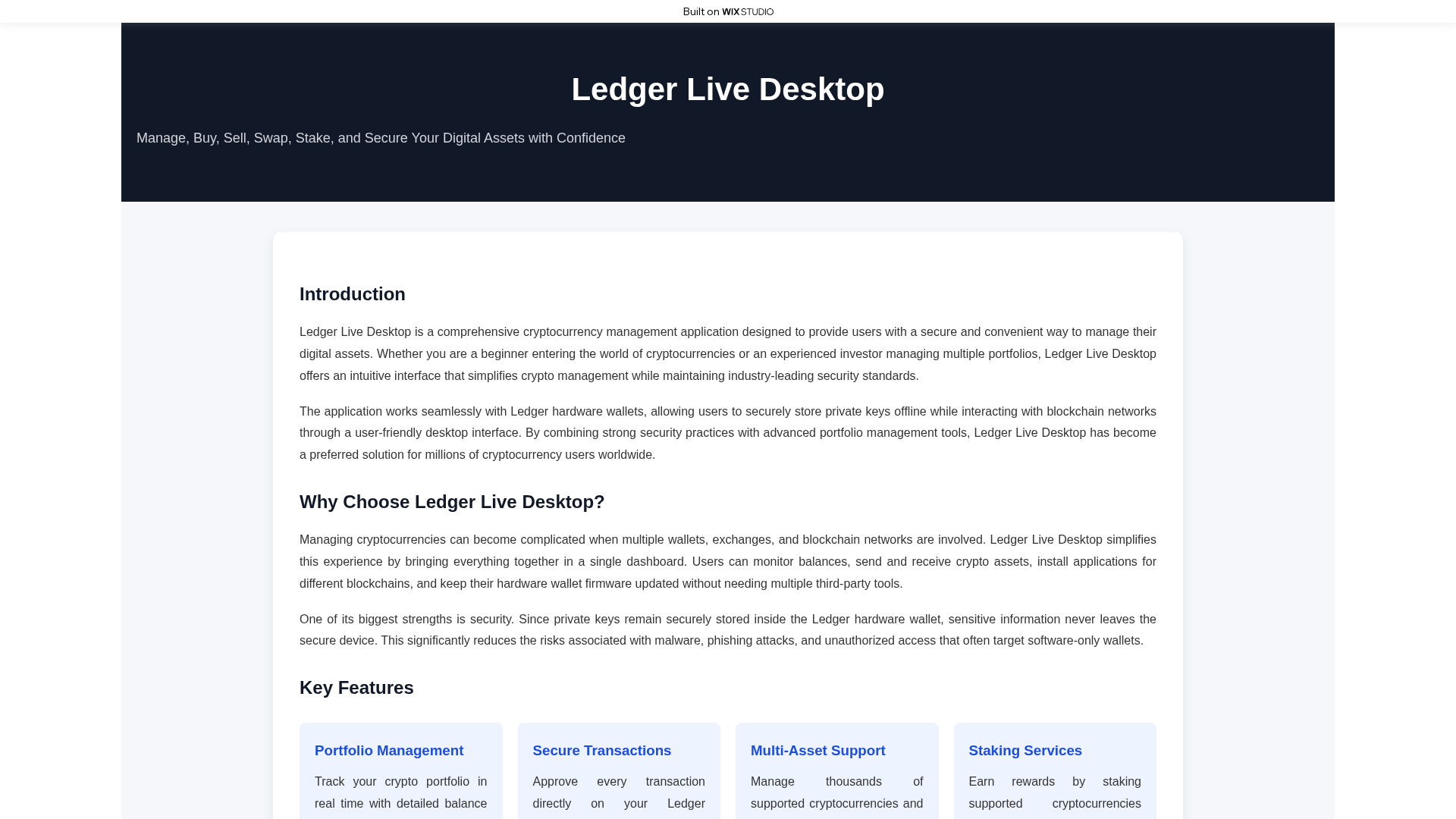 Screenshot of ledge-enlive.wixstudio.com