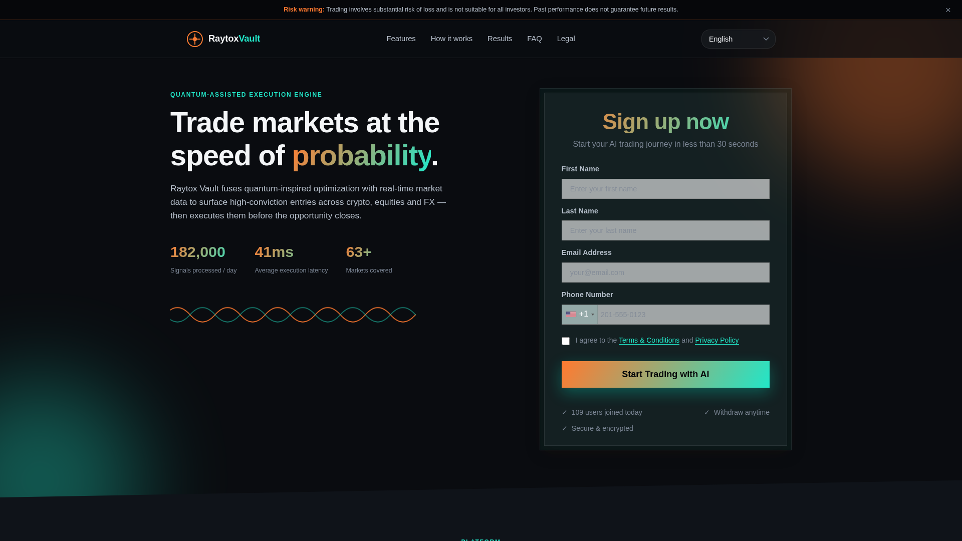Screenshot of raytoxvaultai.com