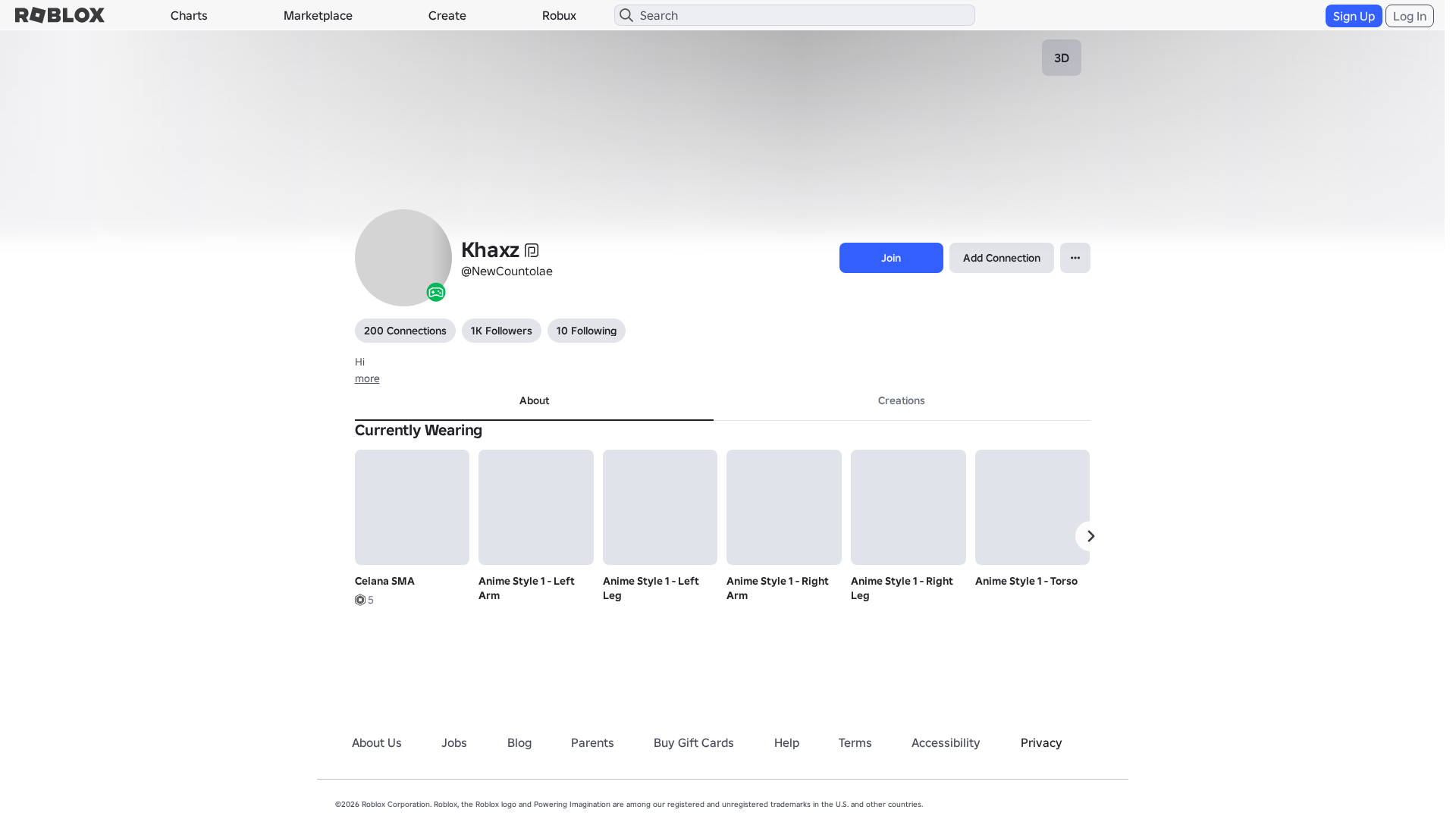 Screenshot of www.roblox.com.ml