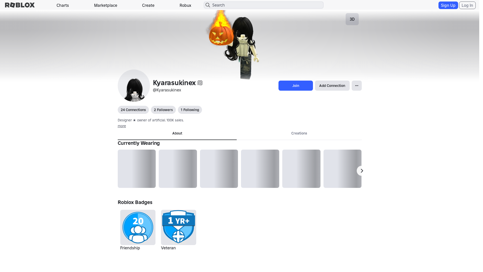 Screenshot of roblx.me