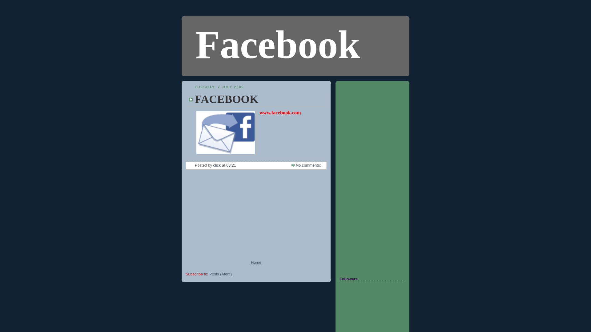Screenshot of www.click-facebook.blogspot.com