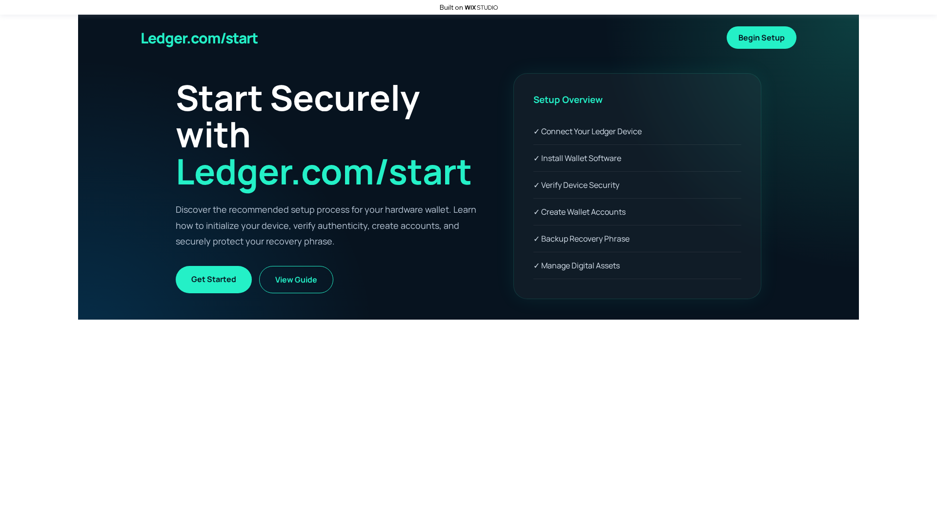 Screenshot of homeapp-ledgrapp.wixstudio.com