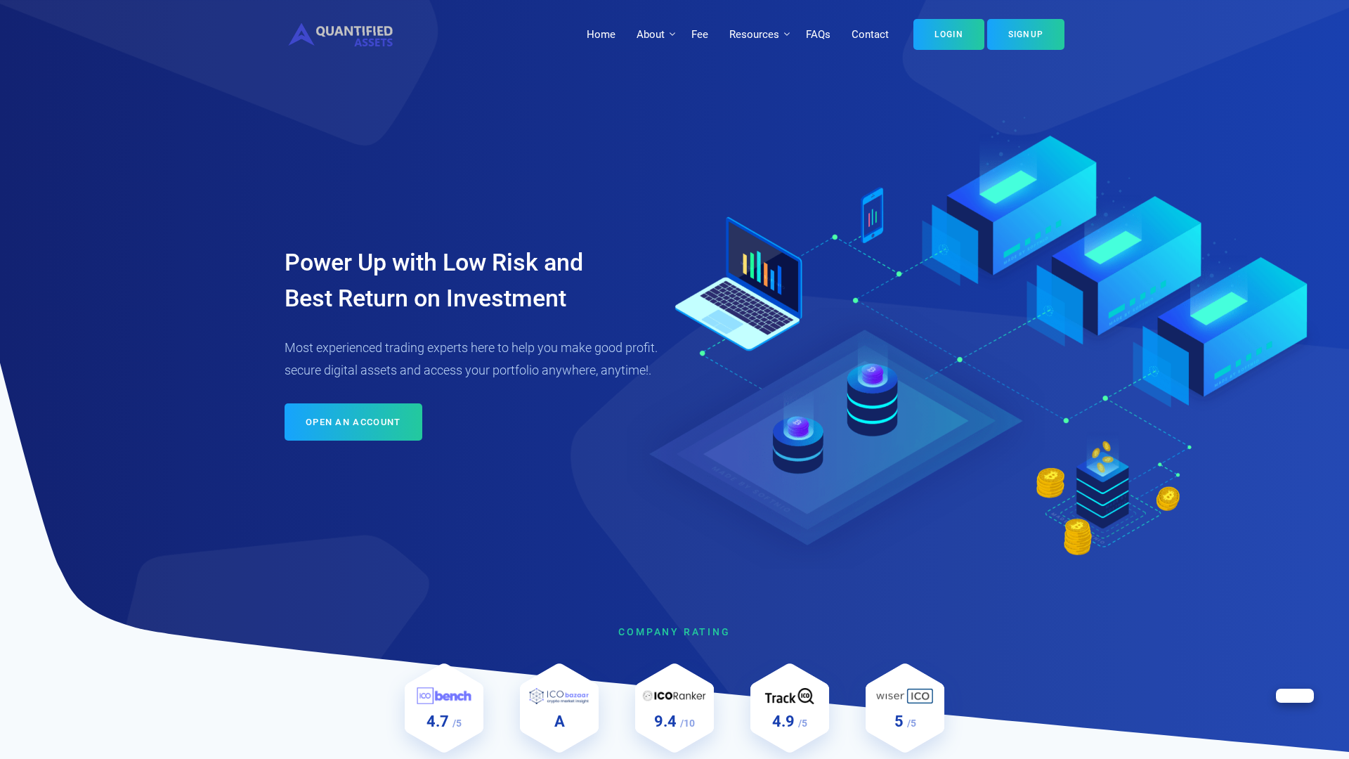 Screenshot of quantified-assets.info