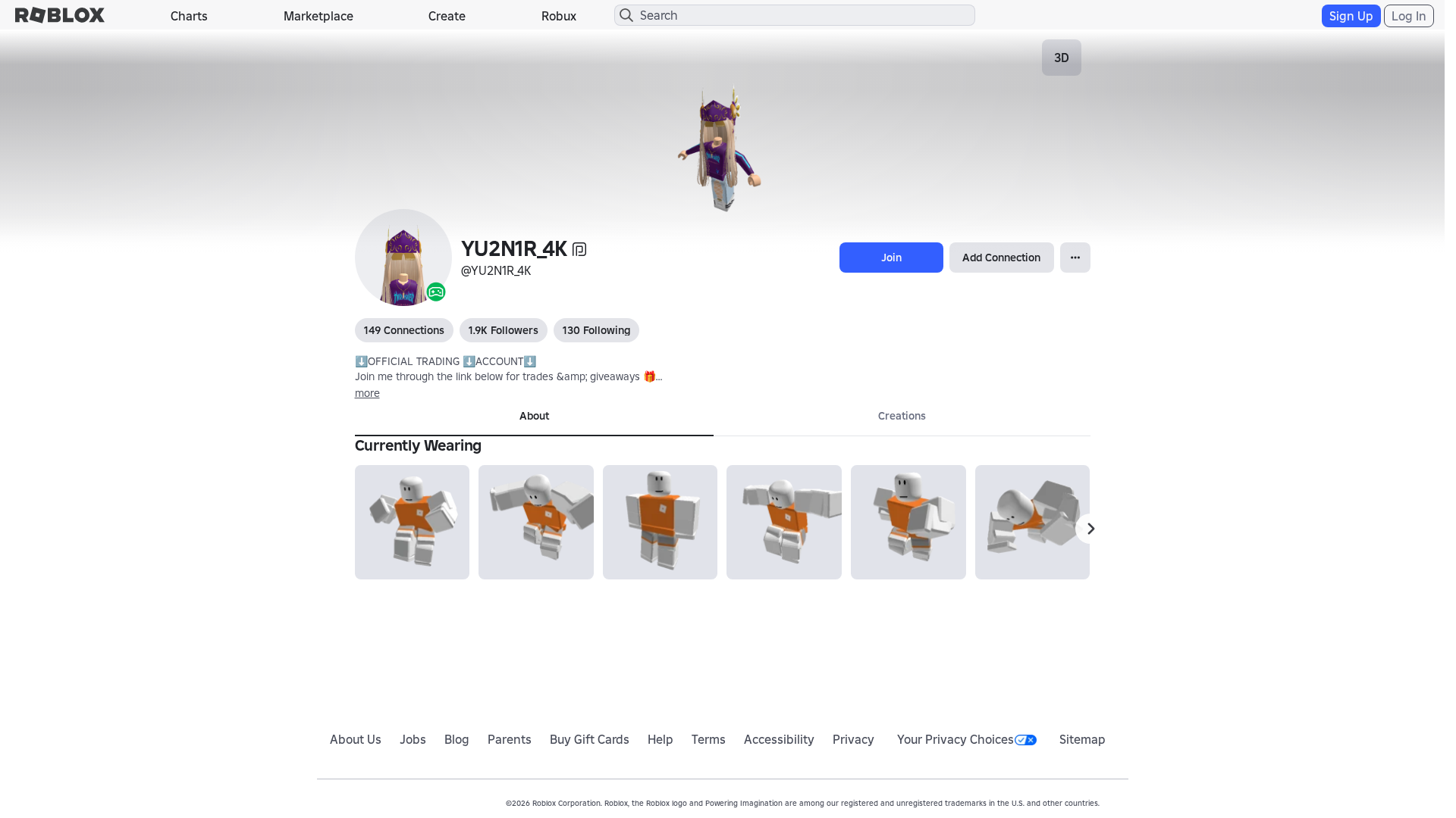 Screenshot of roblox.ly