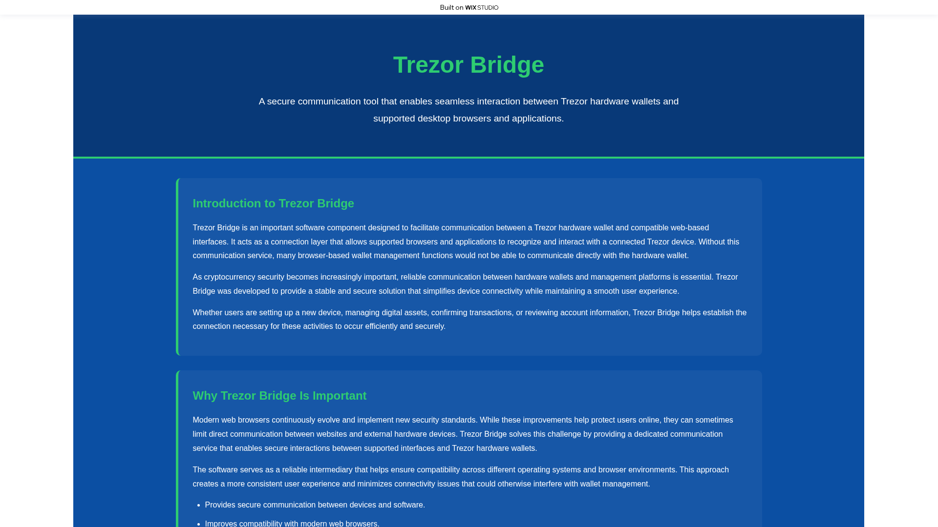 Screenshot of powerful-bridge.wixstudio.com