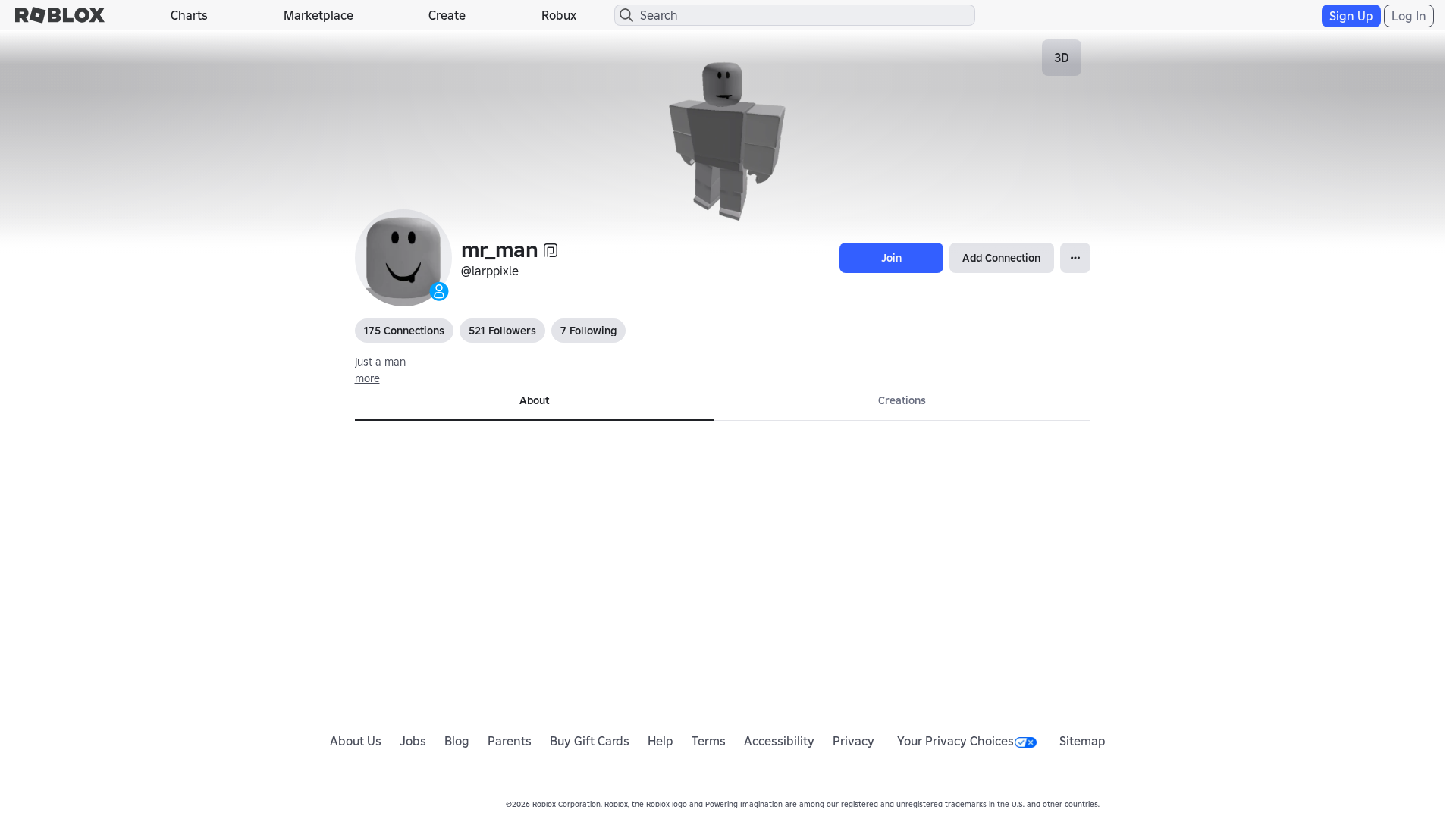 Screenshot of www.roblox.com.bi