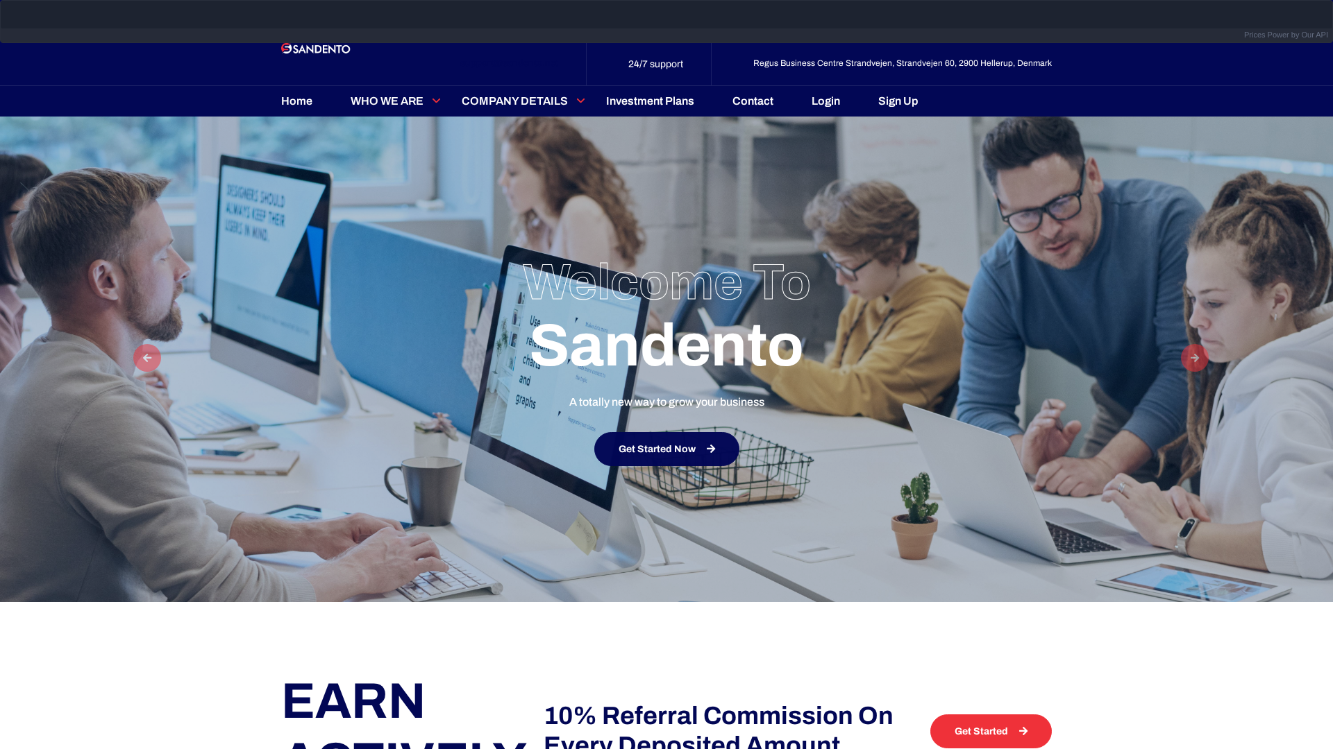 Screenshot of sandento.net