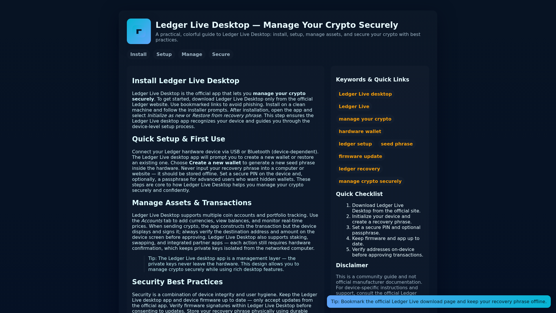 Screenshot of ledger-live-dsktop-fast.pages.dev