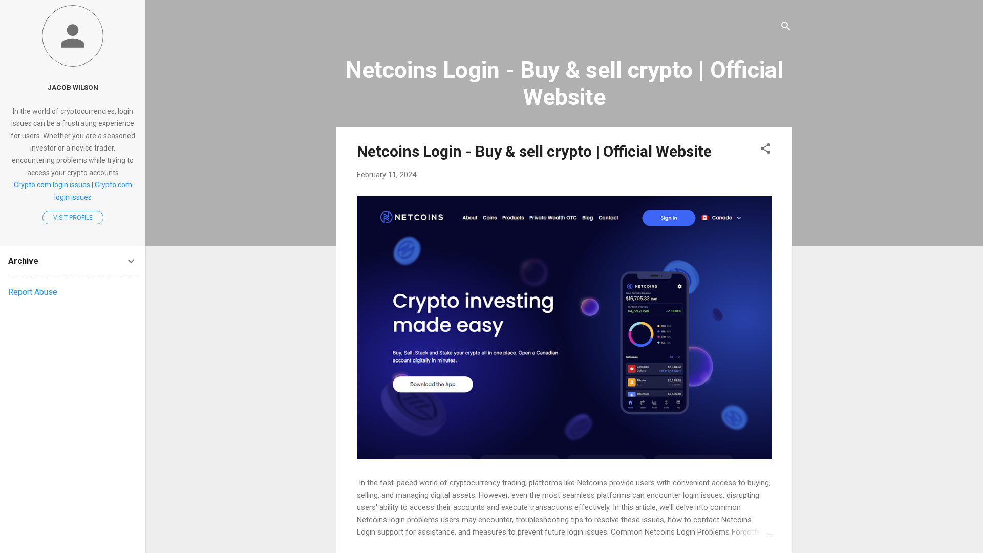 Screenshot of www.netcoinslogin.blogspot.com