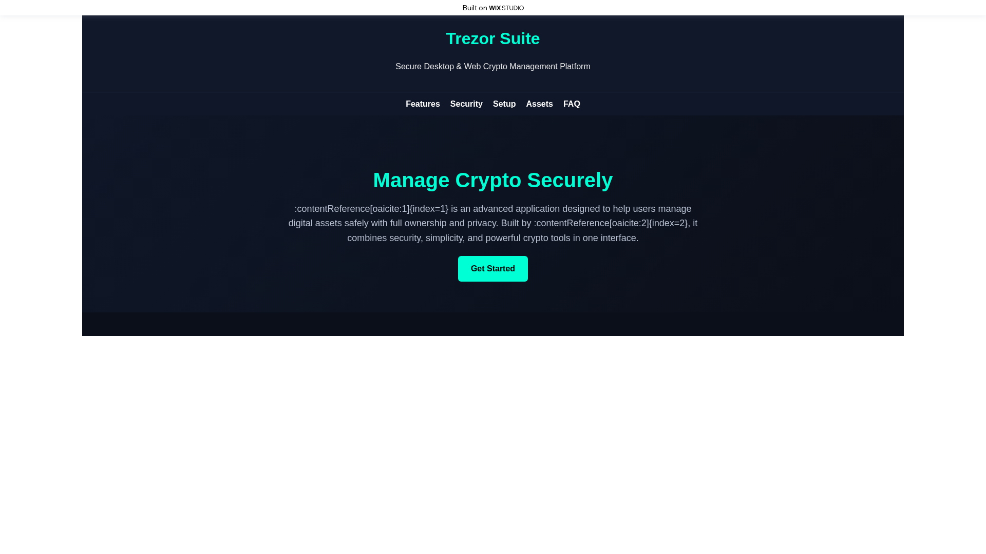 Screenshot of suite-us-trezo.wixstudio.com