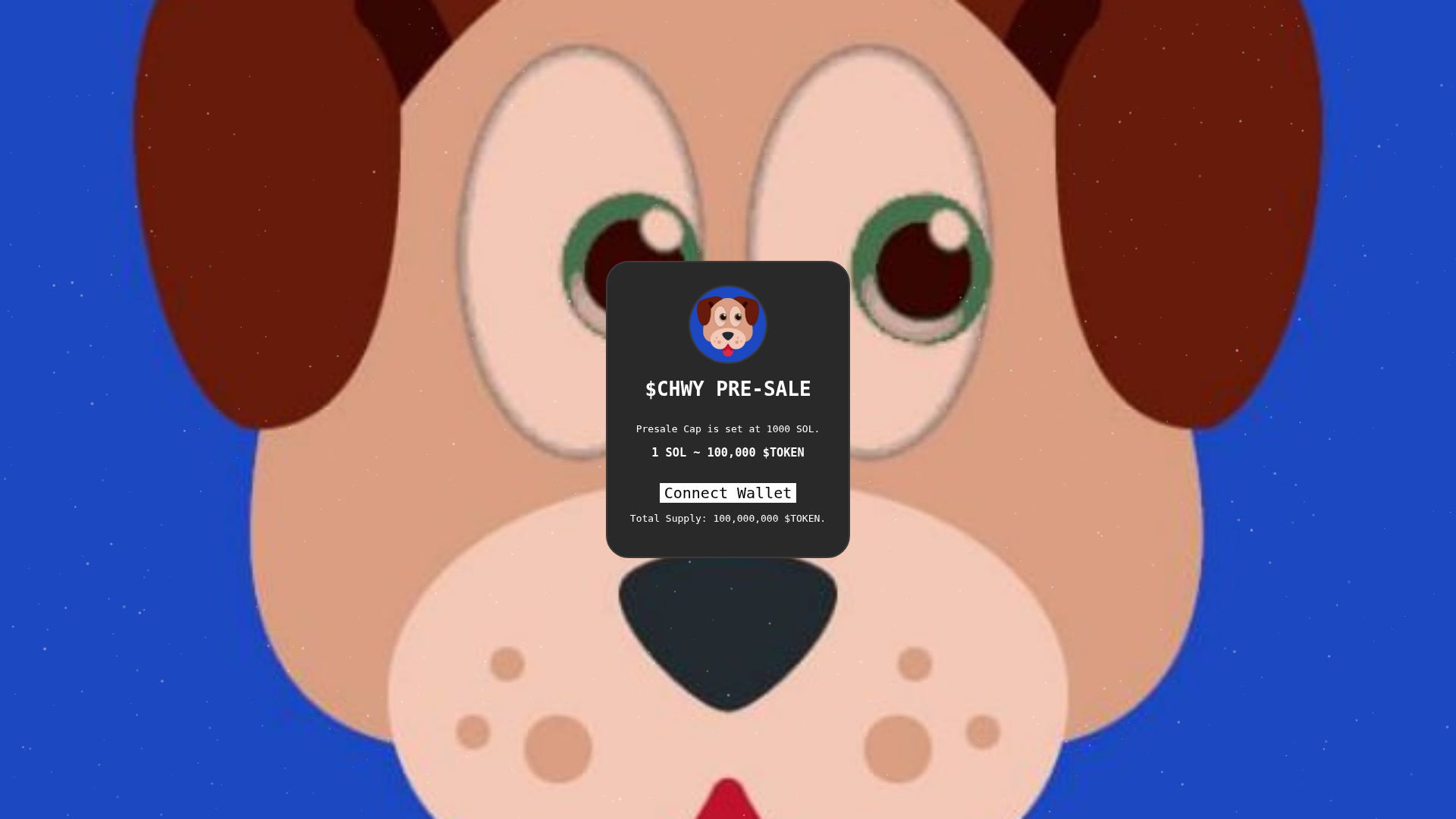 Screenshot of chewyonsol.pages.dev