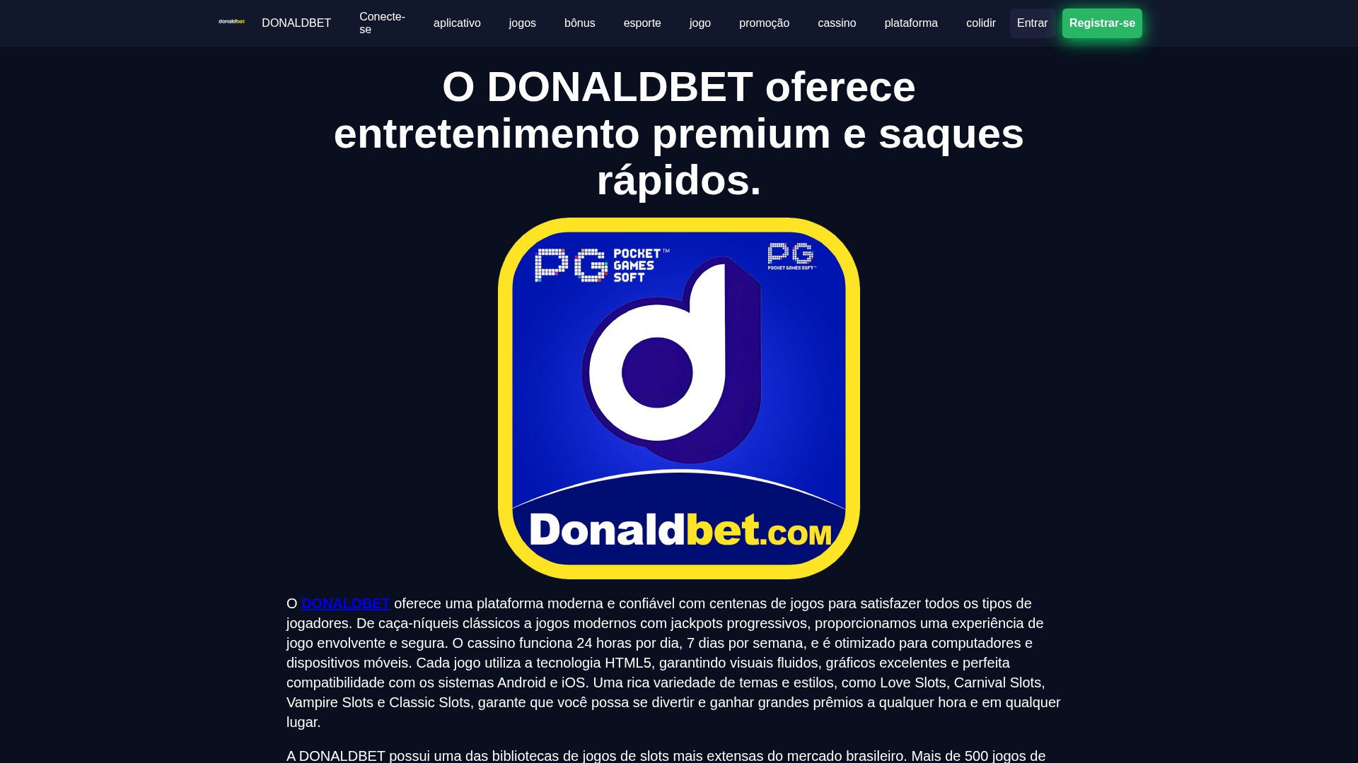 Screenshot of donaldbetbet.com