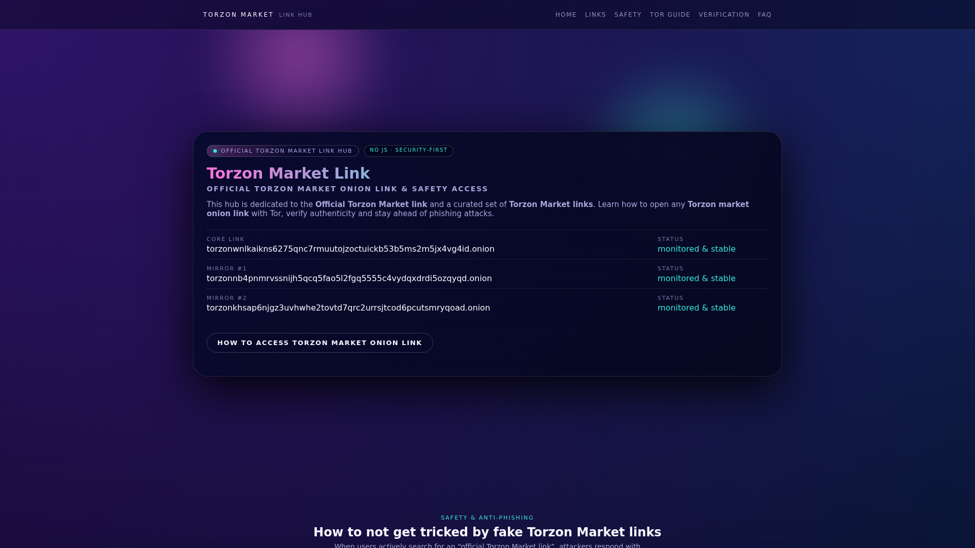 Screenshot of torzonmarket-list.com
