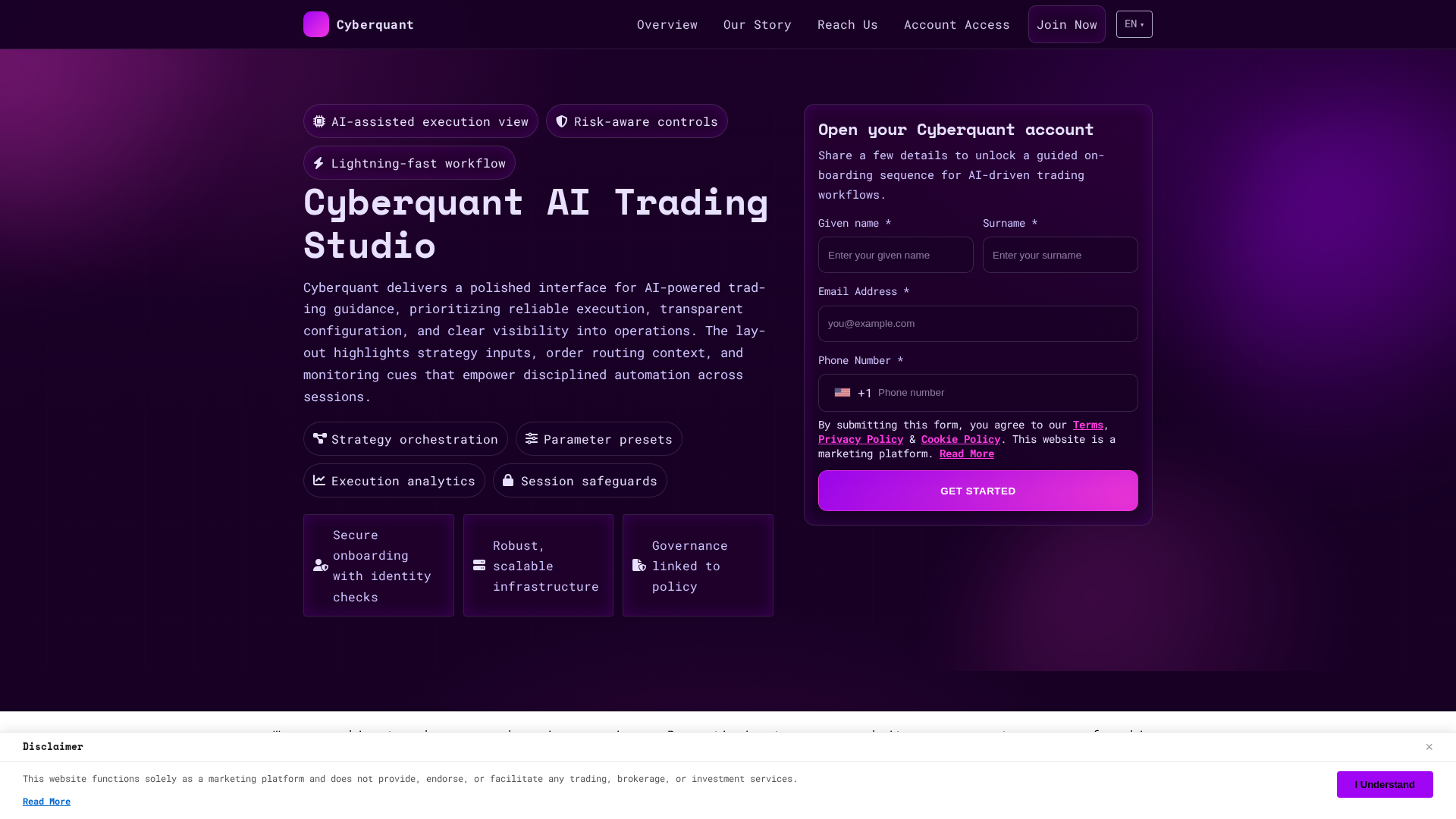 Screenshot of cyberquant.pro