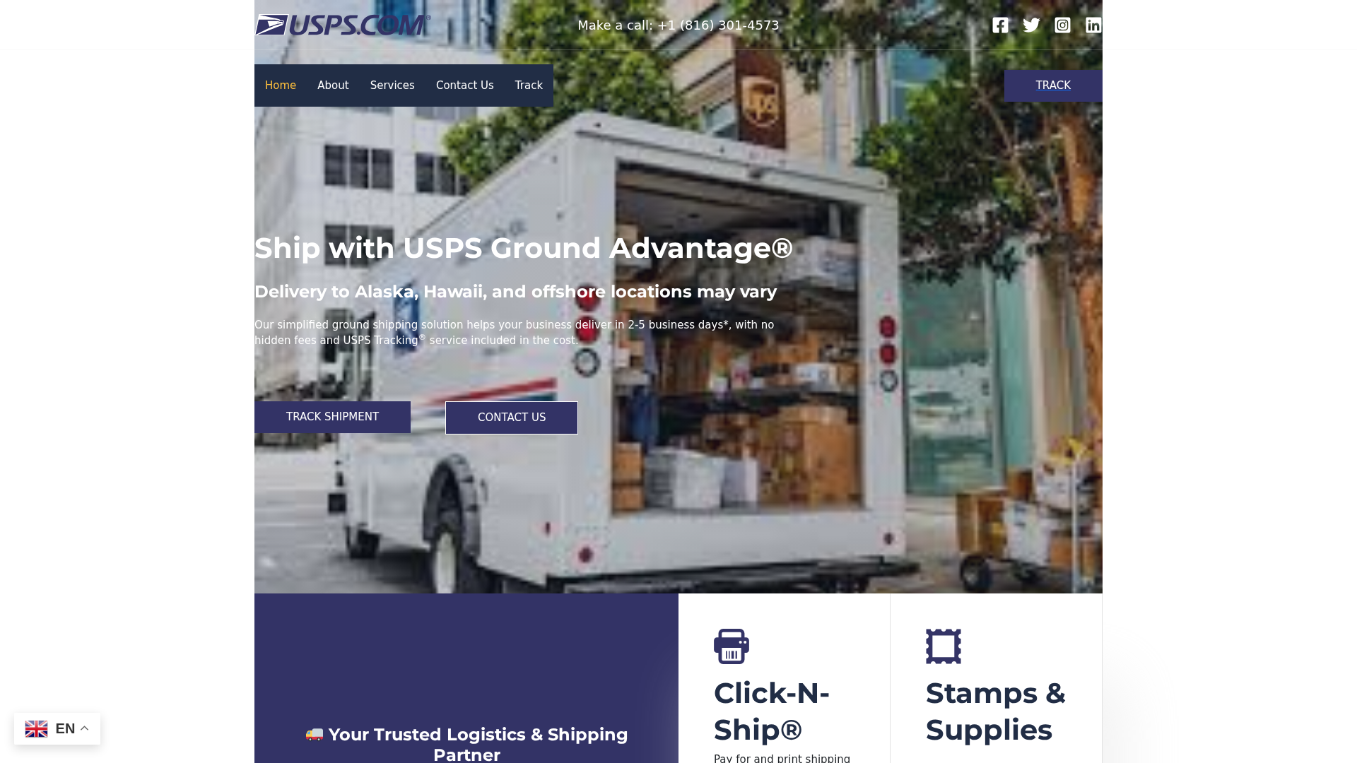 Screenshot of uspstracer.com