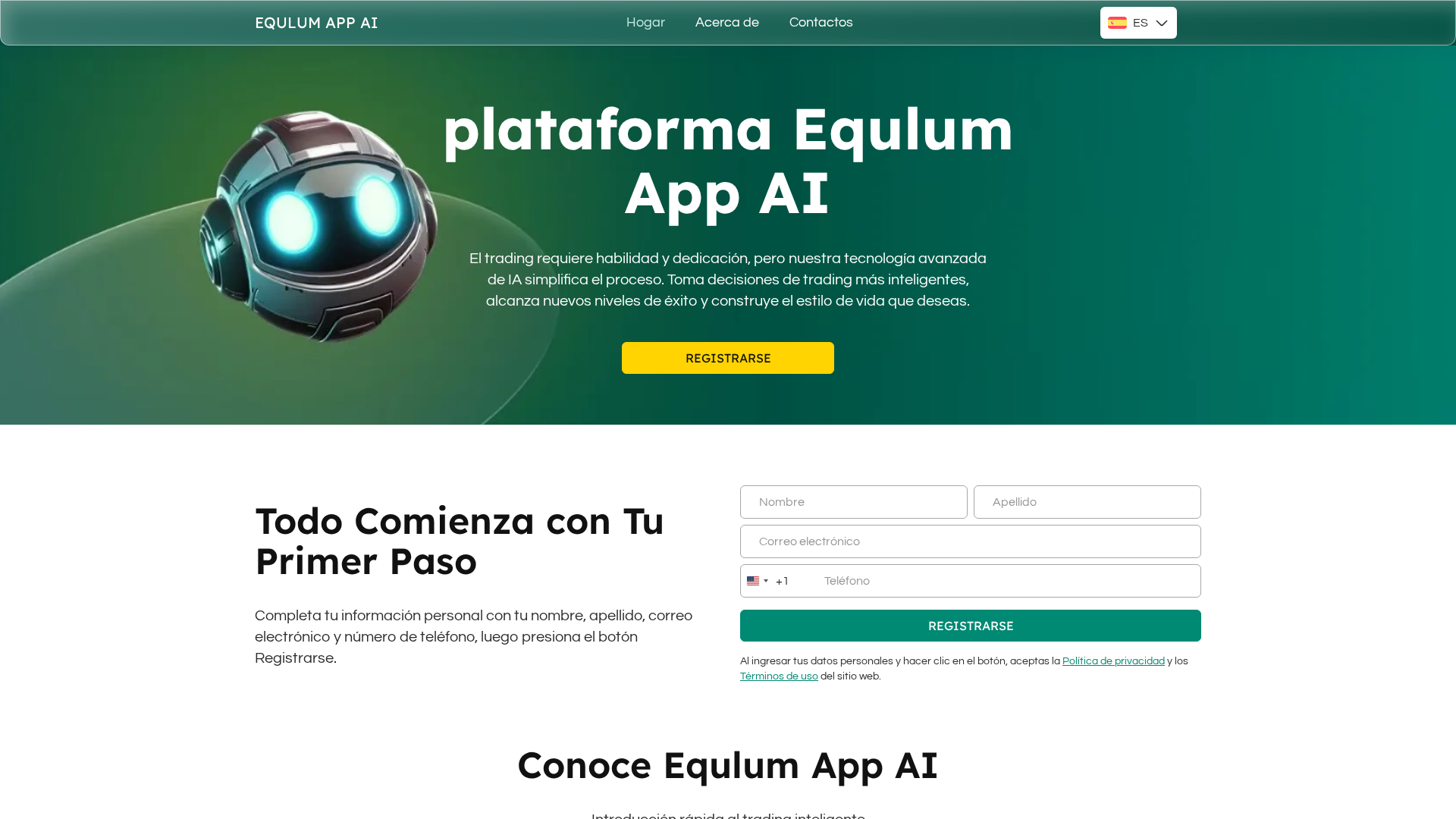 Screenshot of equlumappai-es.live