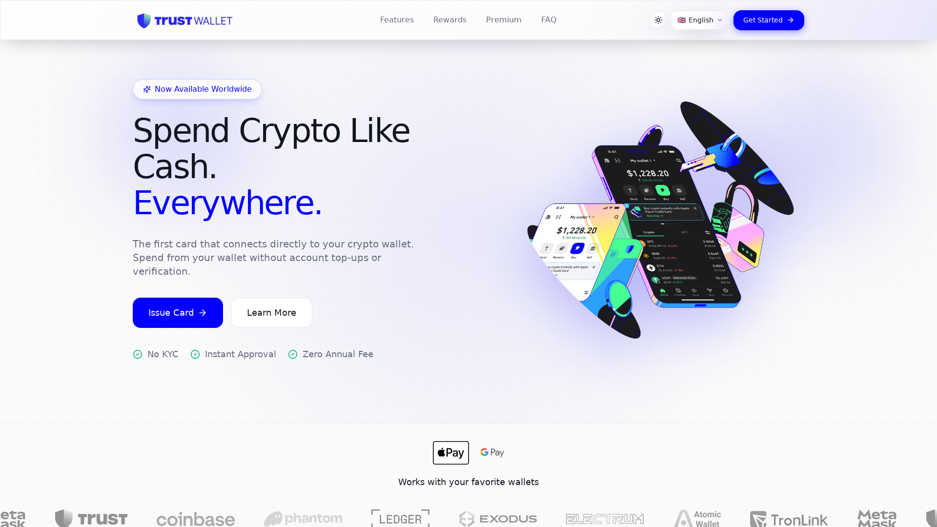 Screenshot of www.trustwalletmycard.vercel.app