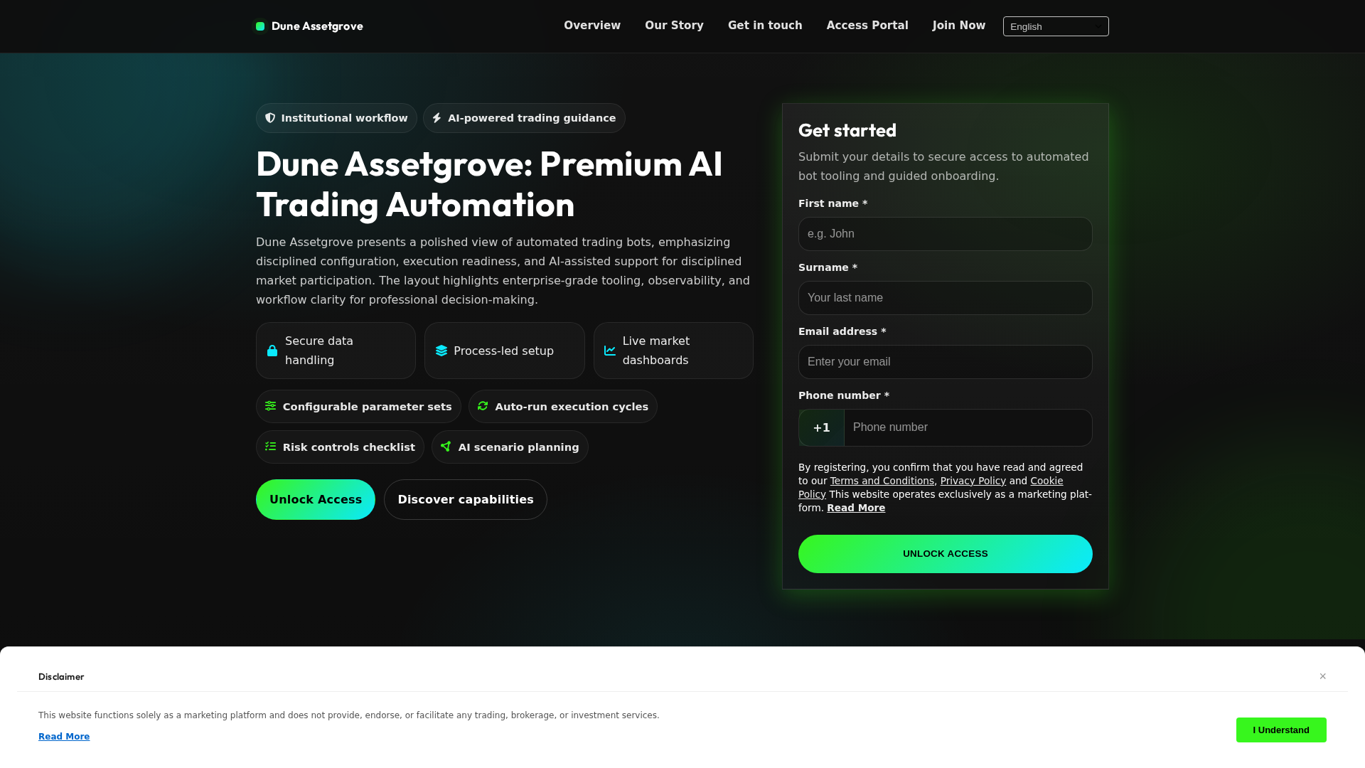 Screenshot of duneassetgrove.click