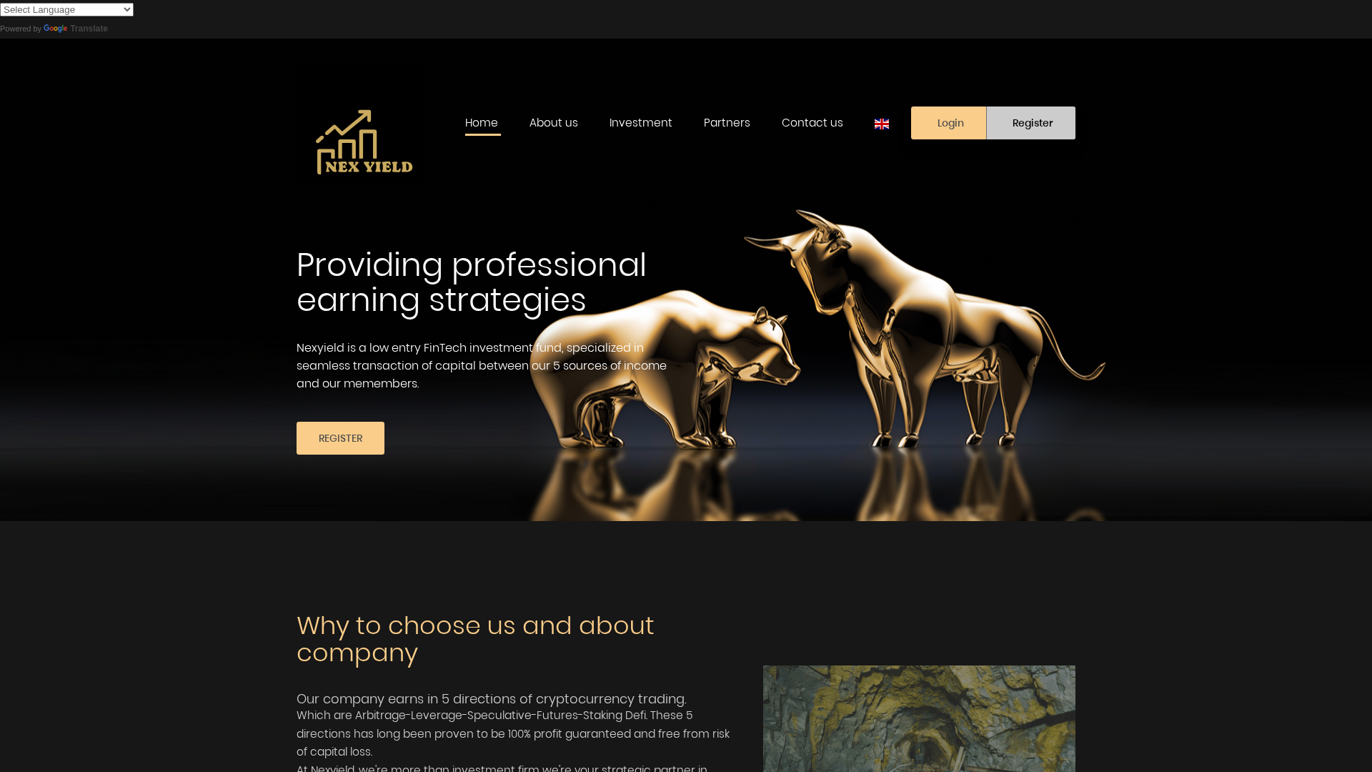 Screenshot of nexyield.com