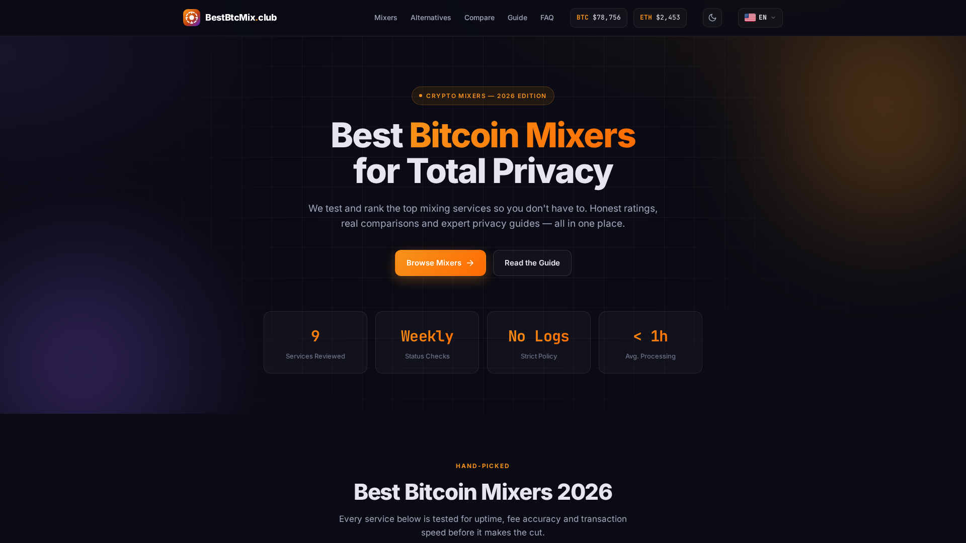 Screenshot of bestbtcmix.club