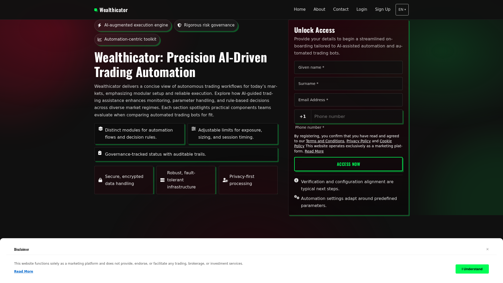 Screenshot of wealthicatorsystem.com