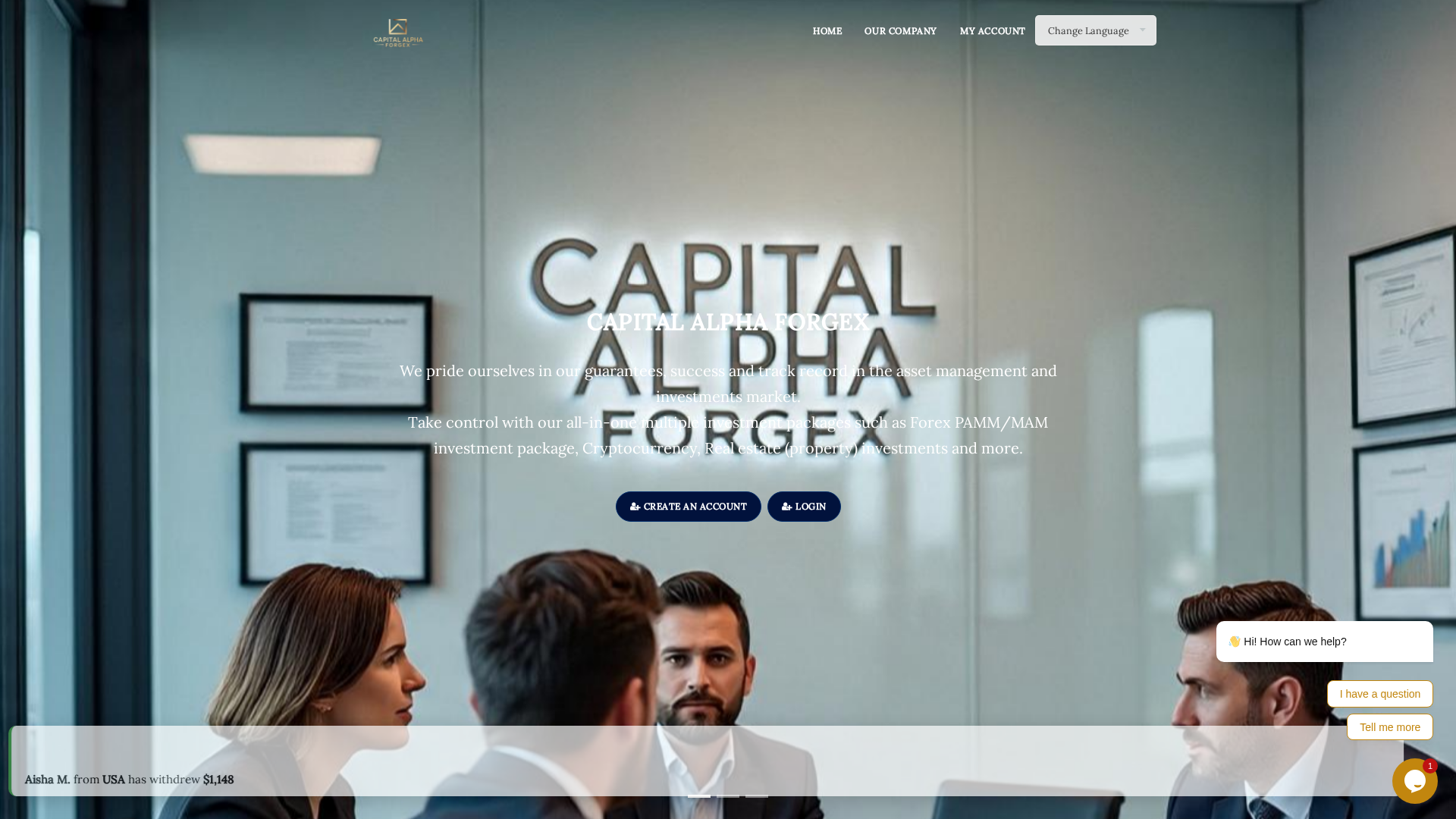 Screenshot of capalphaforgex.com