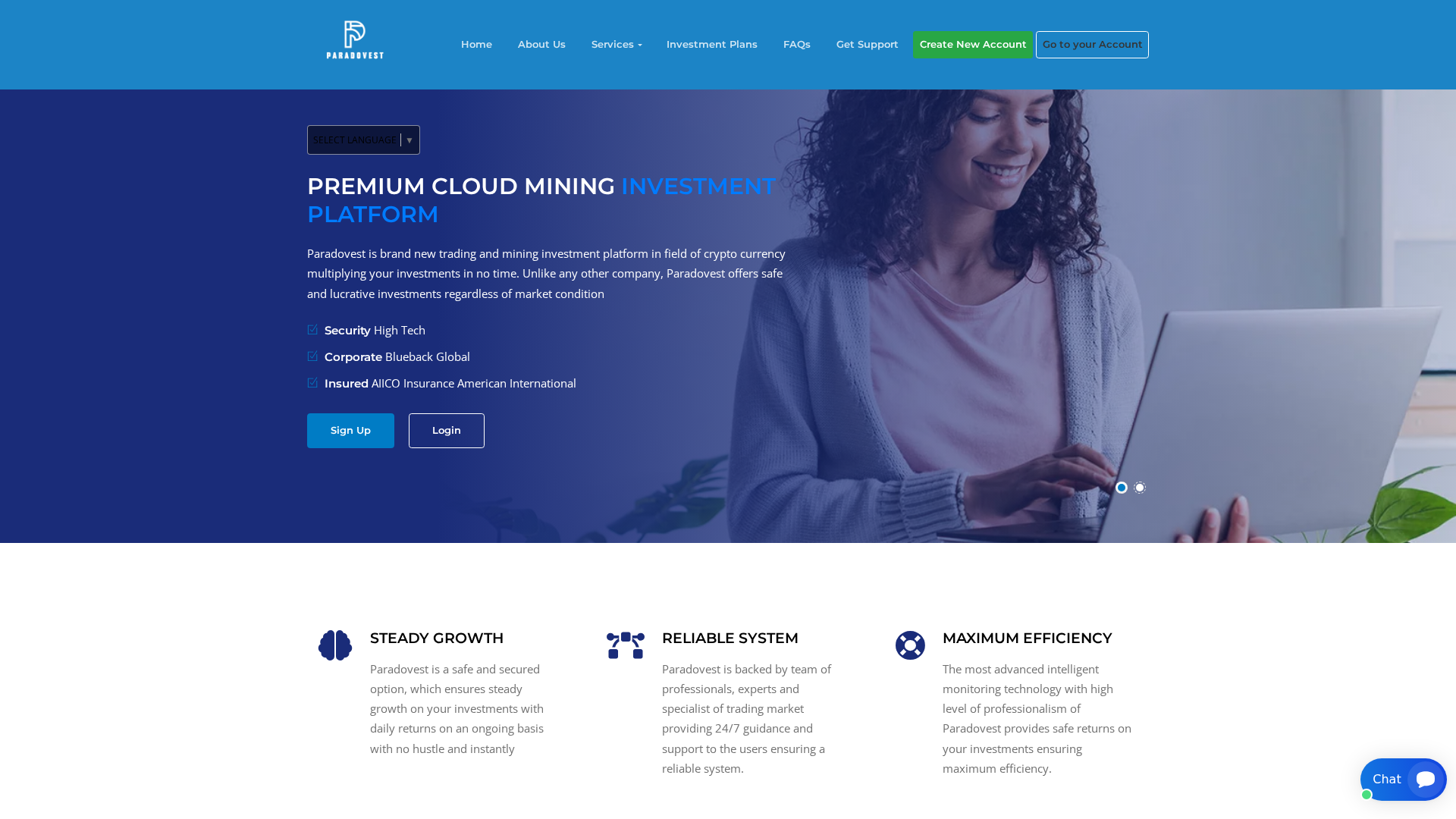 Screenshot of paradovest.com