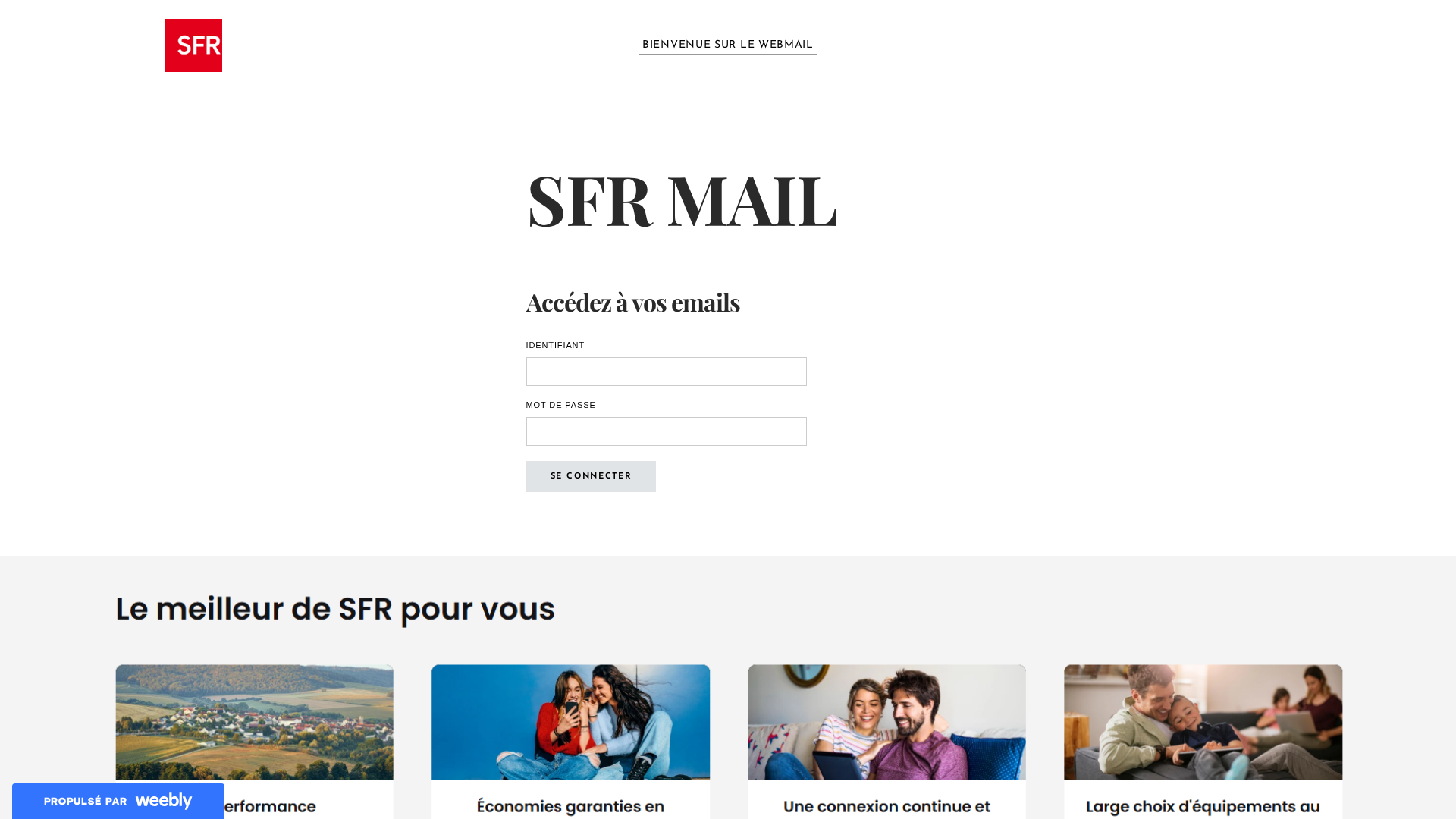 Screenshot of webmailmiseajour2026.weebly.com