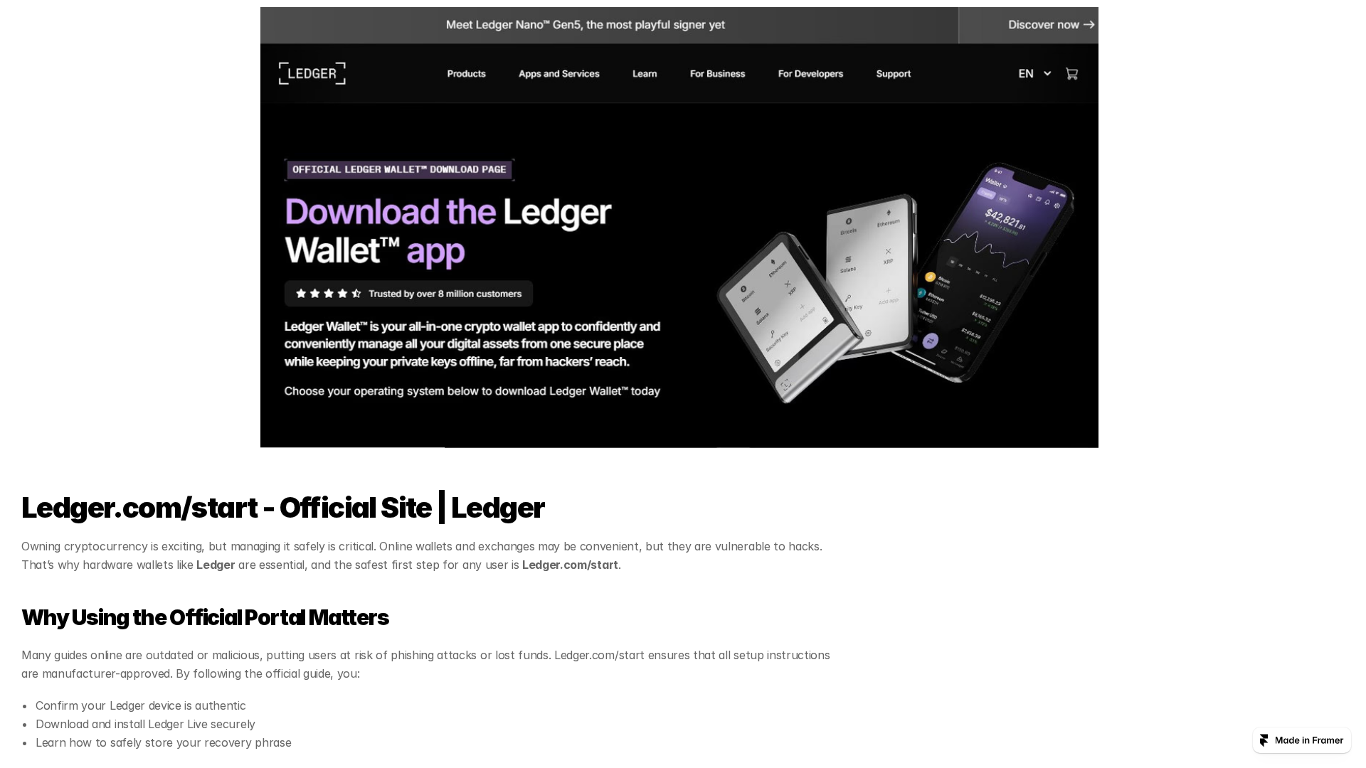 Screenshot of en-ledgrstart-us.framer.media