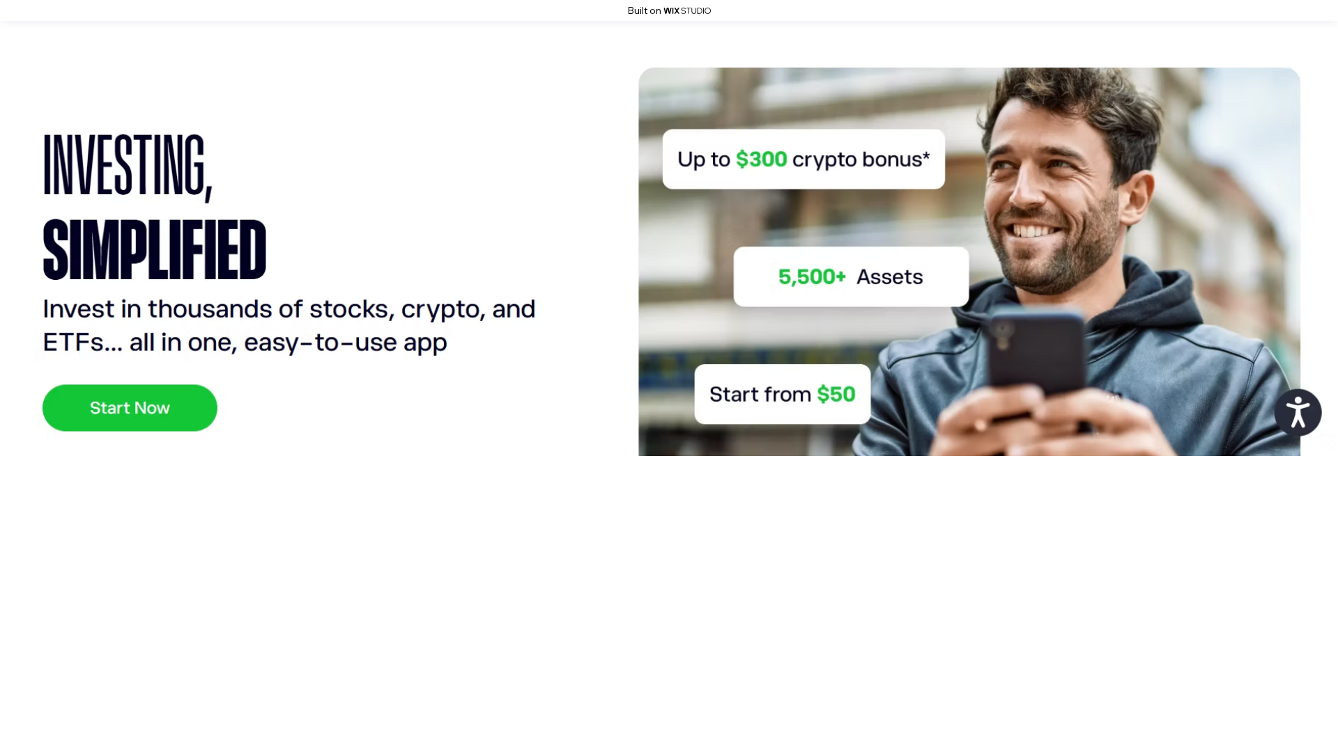 Screenshot of connect-etorro.wixstudio.com
