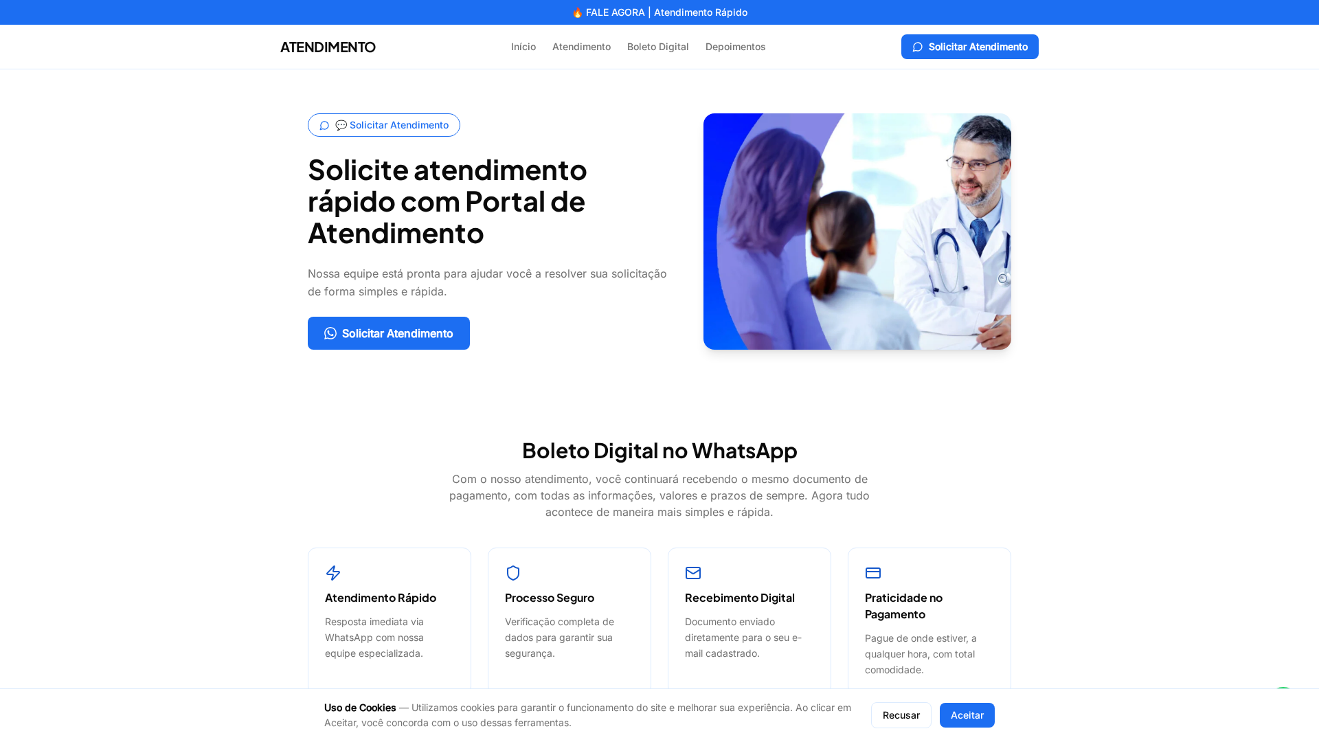 Screenshot of atendimentoclienteaml.com